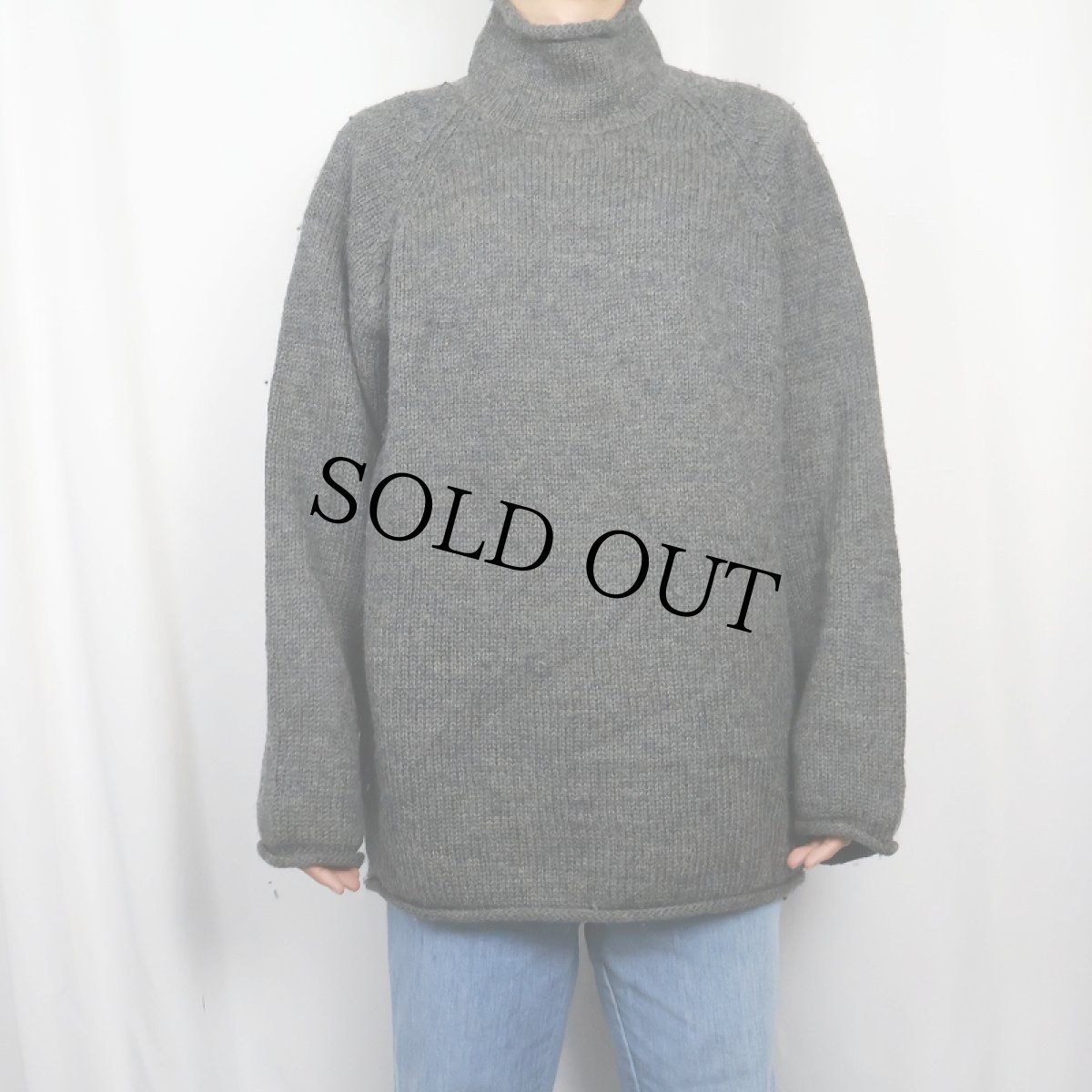 画像2: J.CREW タートルネック ウールニットセーター L (2)