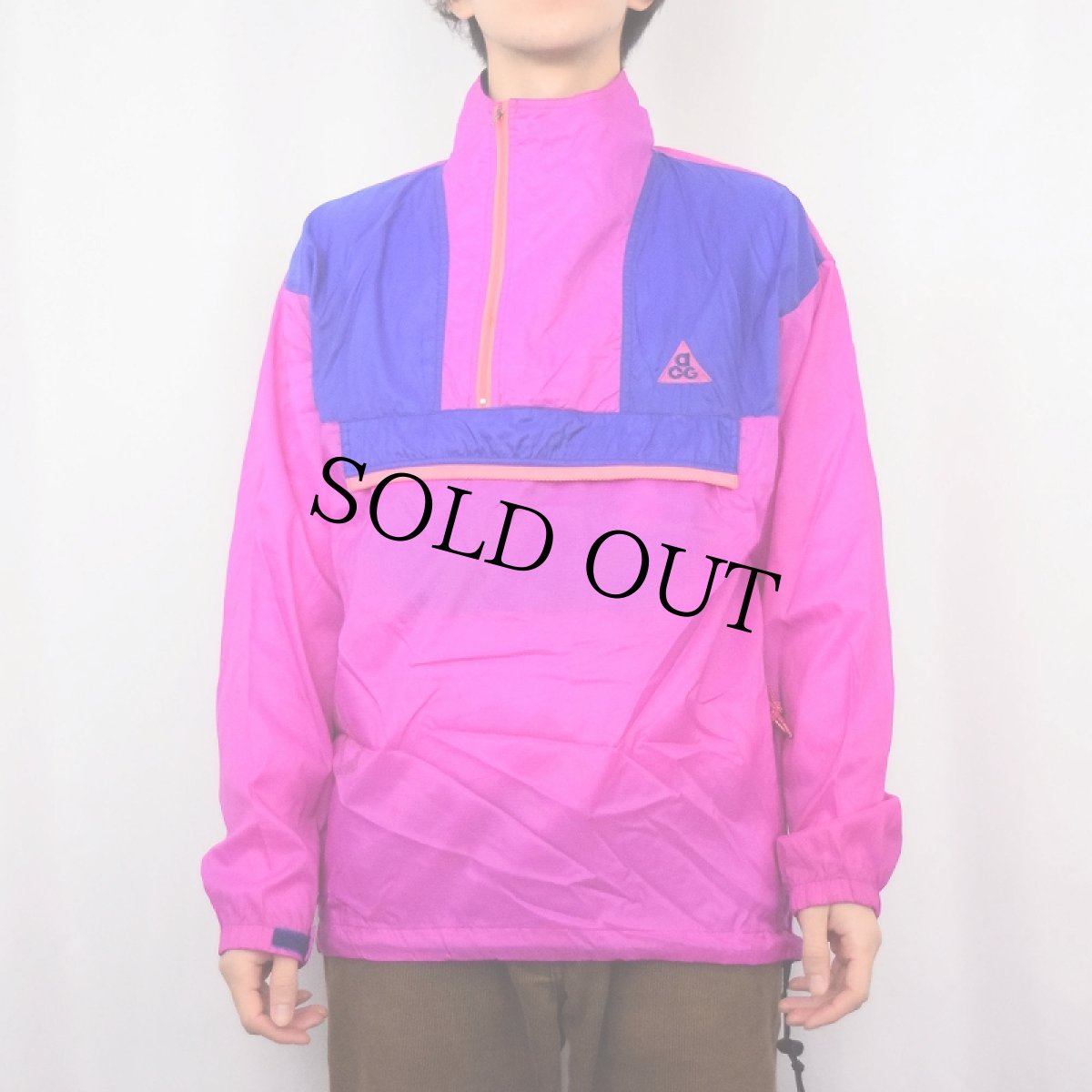 画像4: 90's NIKE ACG パッカブル ナイロンアノラックパーカー M (4)