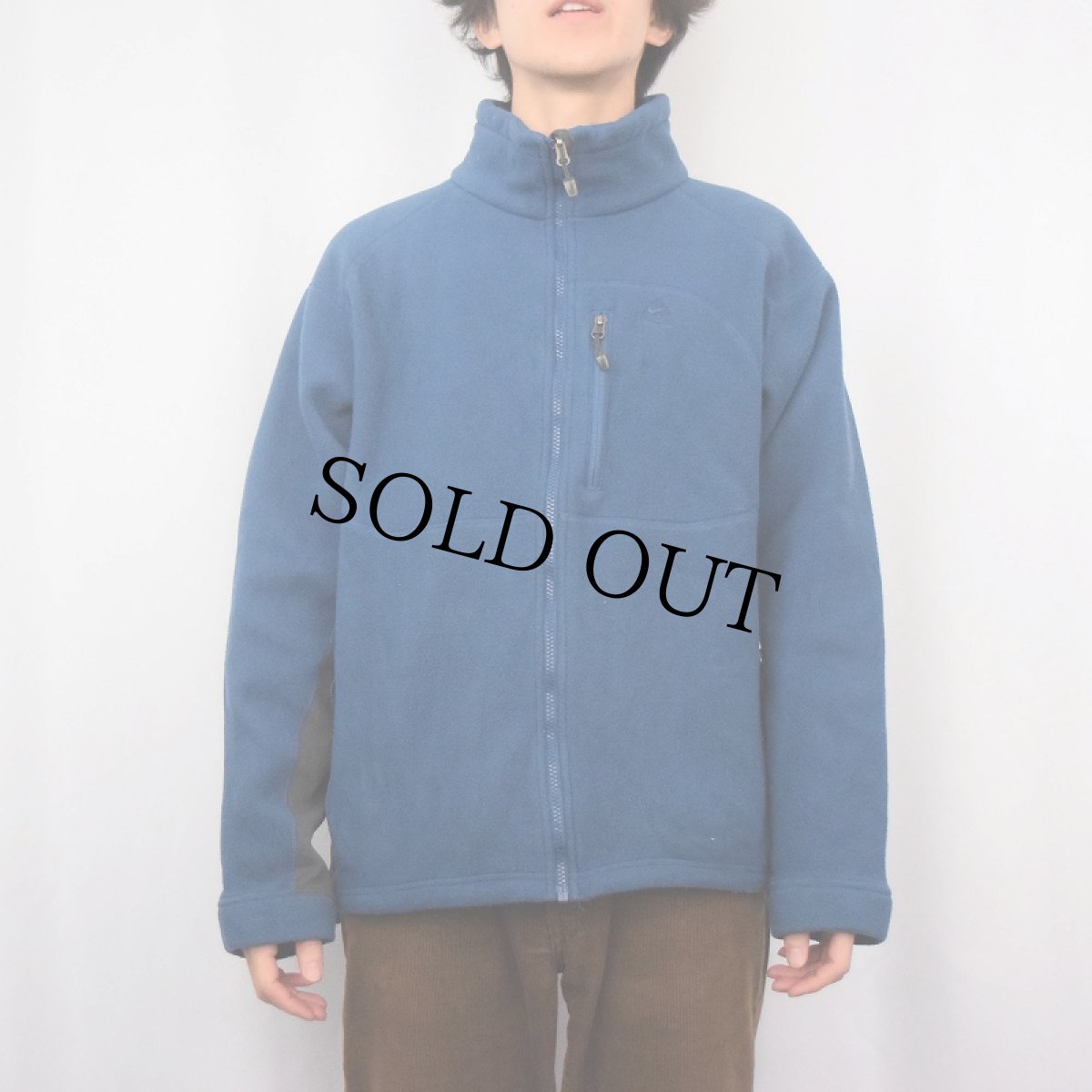 画像3: 2000's NIKE ACG ロゴ刺繍 フリースジャケット L (3)