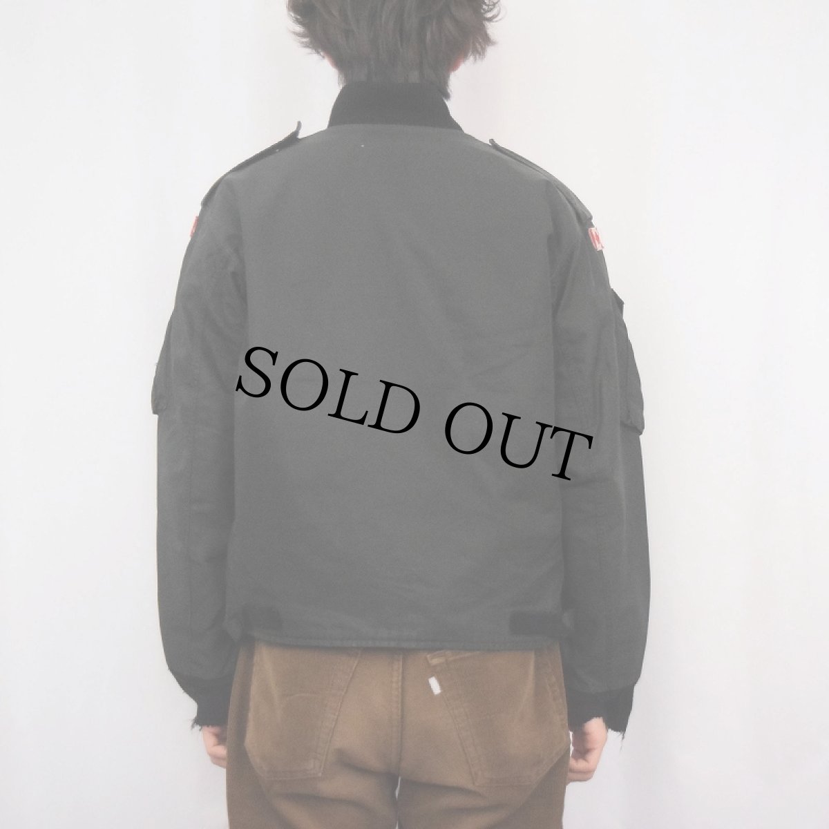 画像4: 80's ROYAL CANADIAN AIR FORCE "CAF GREEN" フライトジャケット (4)