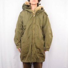 画像2: 50's U.S.ARMY M-51 コヨーテファーフード付き モッズコート LARGE (2)
