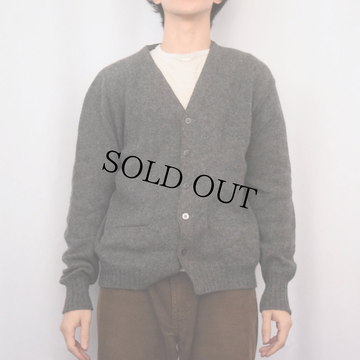 画像2: 60's McGREGOR USA製 ウール×モヘア ニットカーディガン M (2)