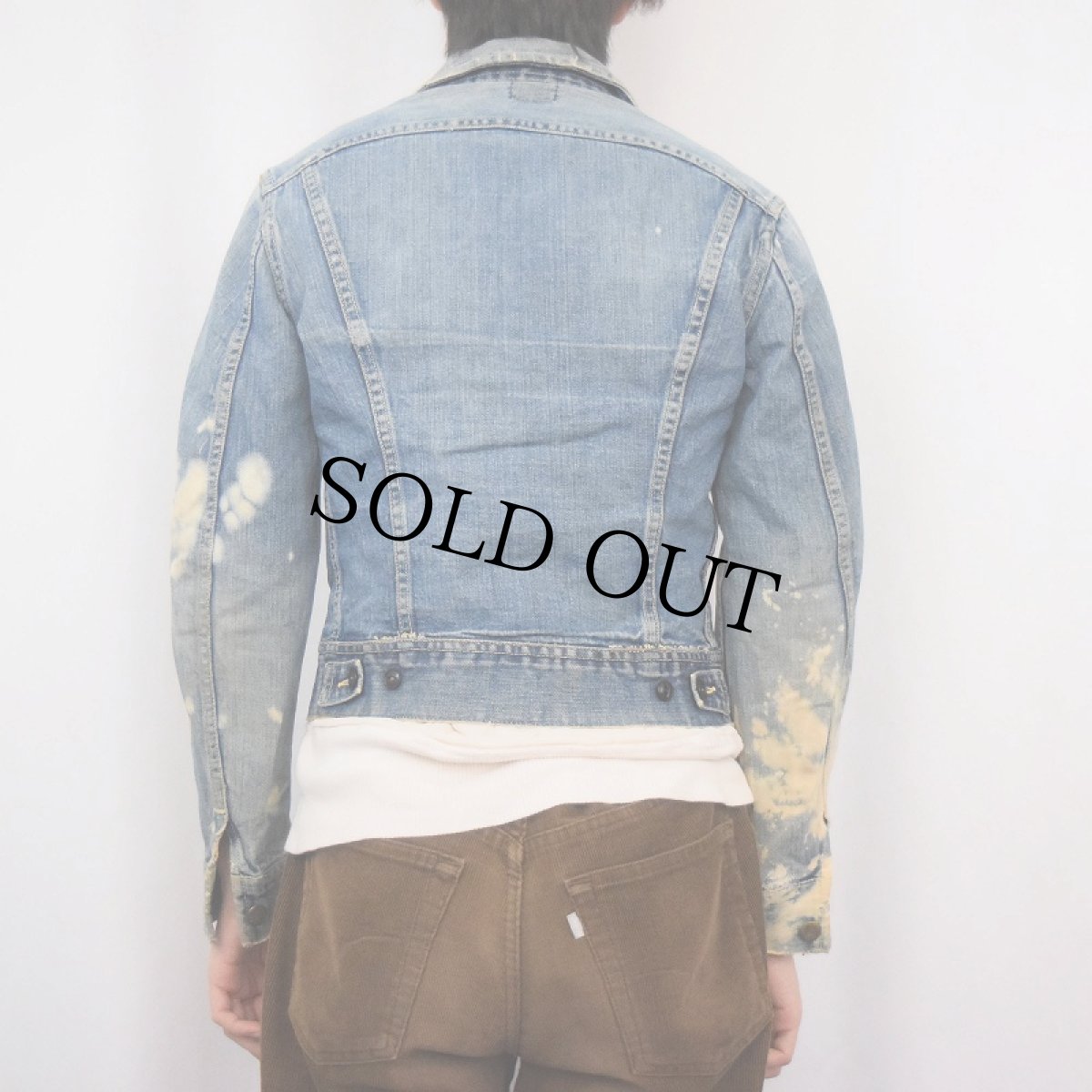 画像3: 50's Lee 101-J 赤タグ前期 デニムジャケット 32R (3)