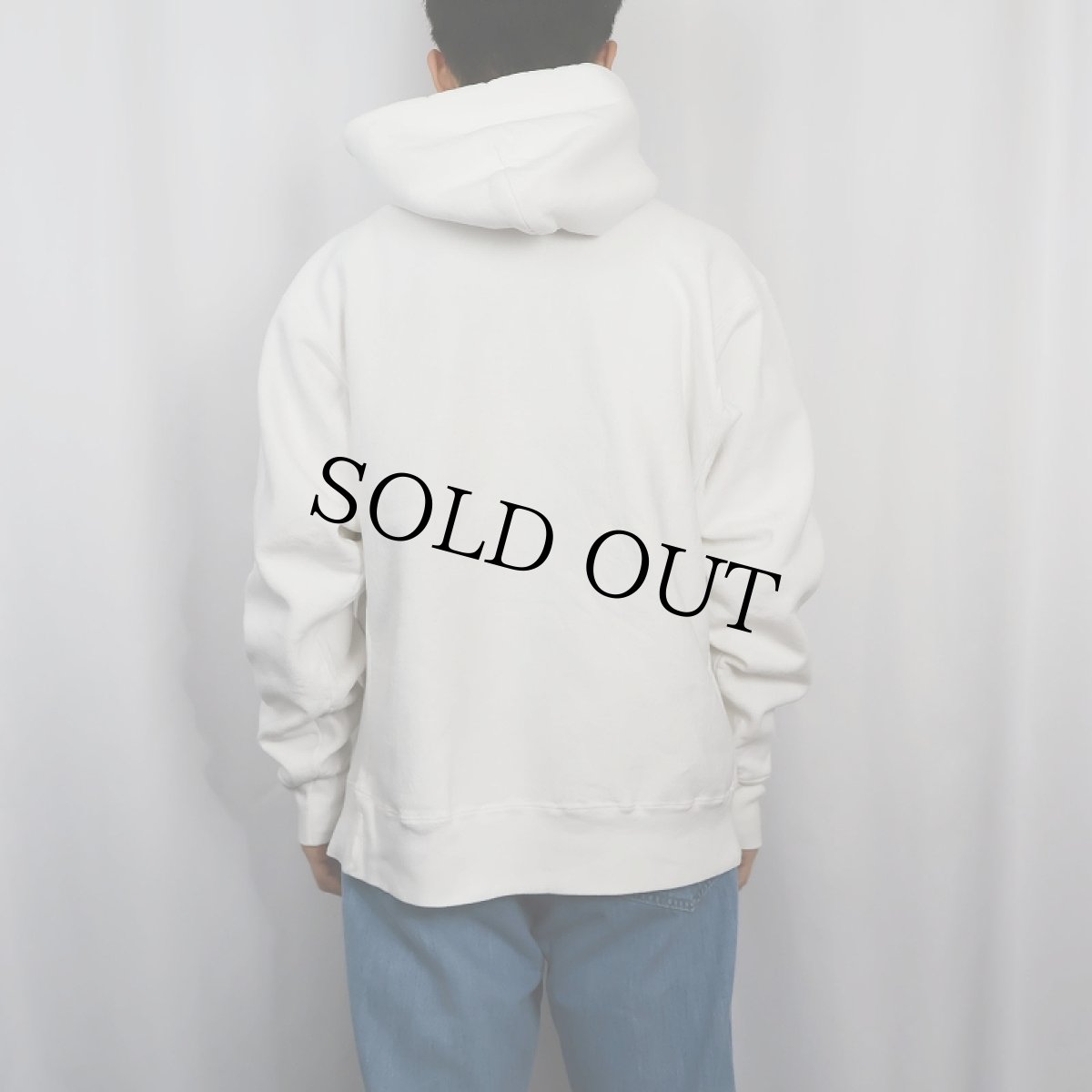 画像3: 90's DKNY JEANS REVERSE WEAVE TYPE "NYC DKNY" プリントスウェットフーディー (3)