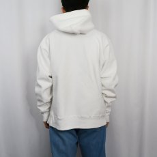画像3: 90's DKNY JEANS REVERSE WEAVE TYPE "NYC DKNY" プリントスウェットフーディー (3)