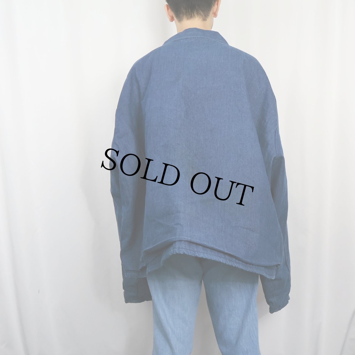 画像4: 80〜90's Robinson Textiles ブランケット付き デニムジャケット 6XL (4)