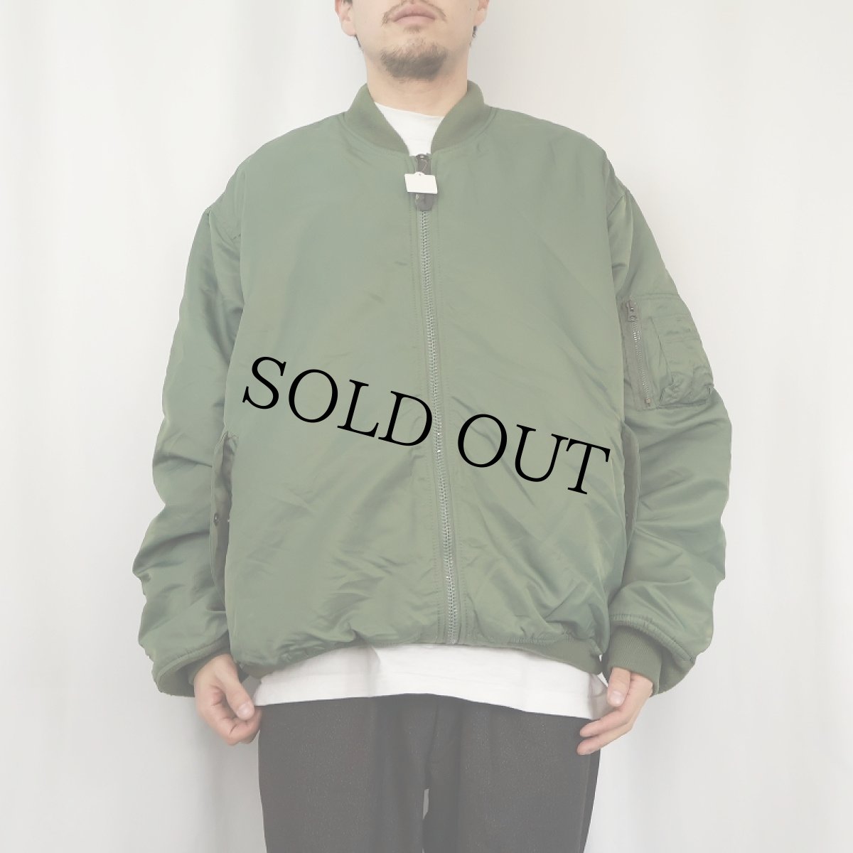 画像3: 民間品 ALPHA INDUSTRIES,INC. MA-1 フライトジャケット 3XL (3)