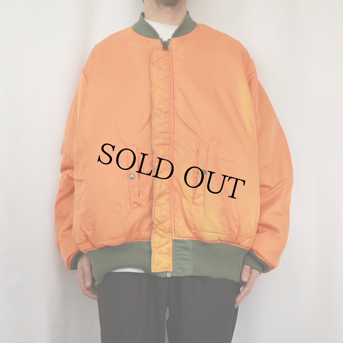 画像5: 民間品 ALPHA INDUSTRIES,INC. MA-1 フライトジャケット 3XL (5)