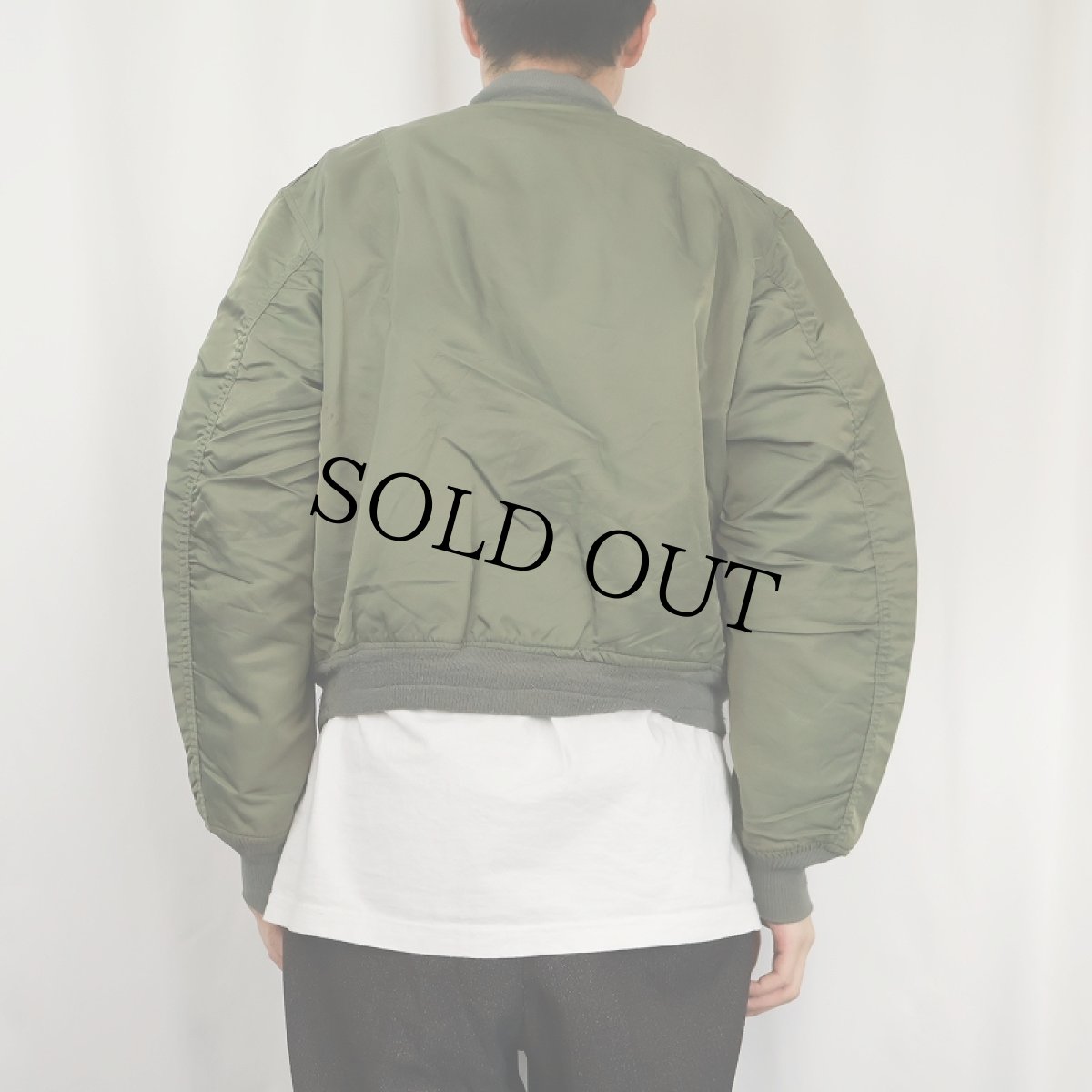 画像4: 民間品 90's  ALPHA INDUSTRIES,INC. USA製 MA-1 フライトジャケット 3XL (4)