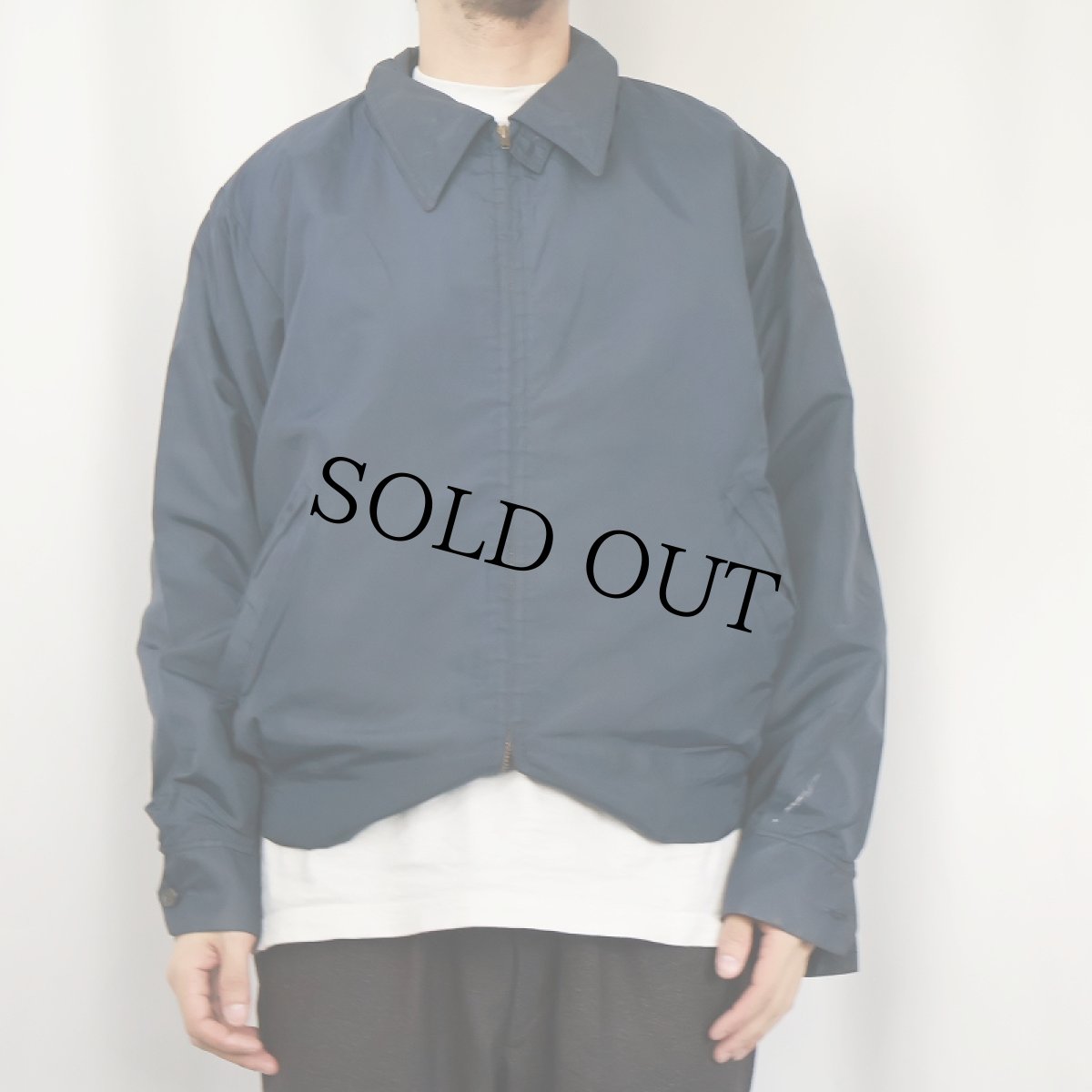 画像2: 70's McGREGOR "Anti-Freeze" ボアライナー スイングトップ NAVY SIZE44 (2)