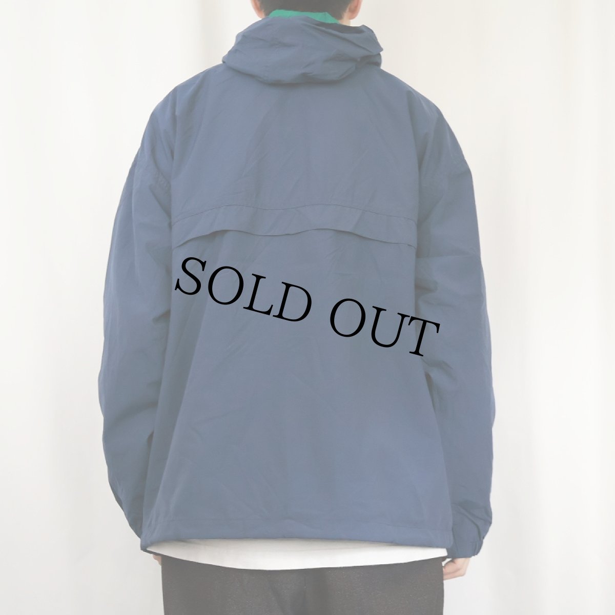 画像3: 90's GAP ナイロンアノラックパーカー NAVY L (3)