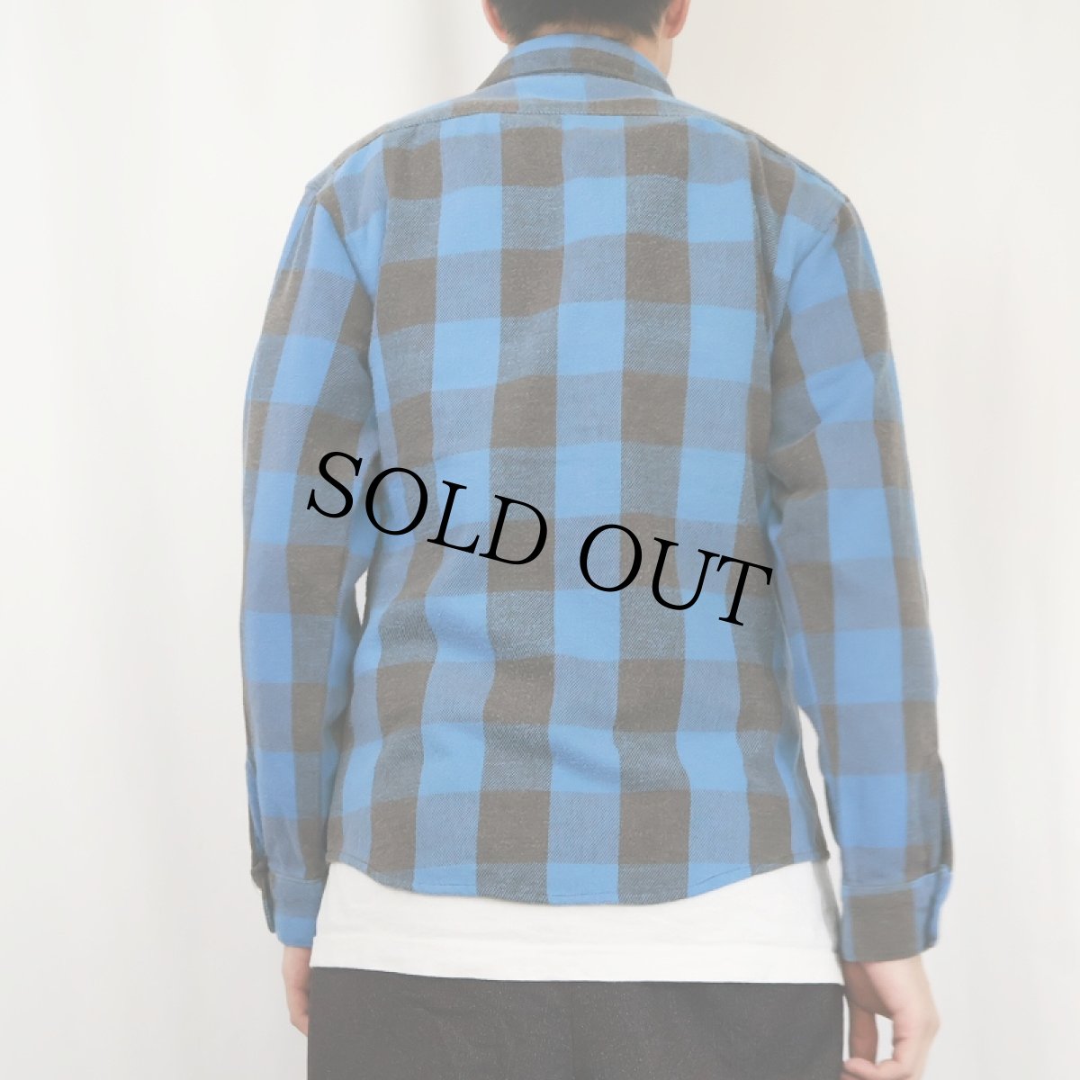 画像3: 70〜80's FIVE BROTHERS USA製 バッファローチェック柄 ヘビーネルシャツ (3)