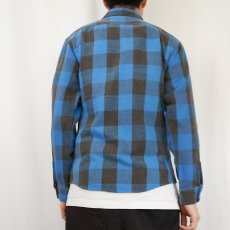 画像3: 70〜80's FIVE BROTHERS USA製 バッファローチェック柄 ヘビーネルシャツ (3)