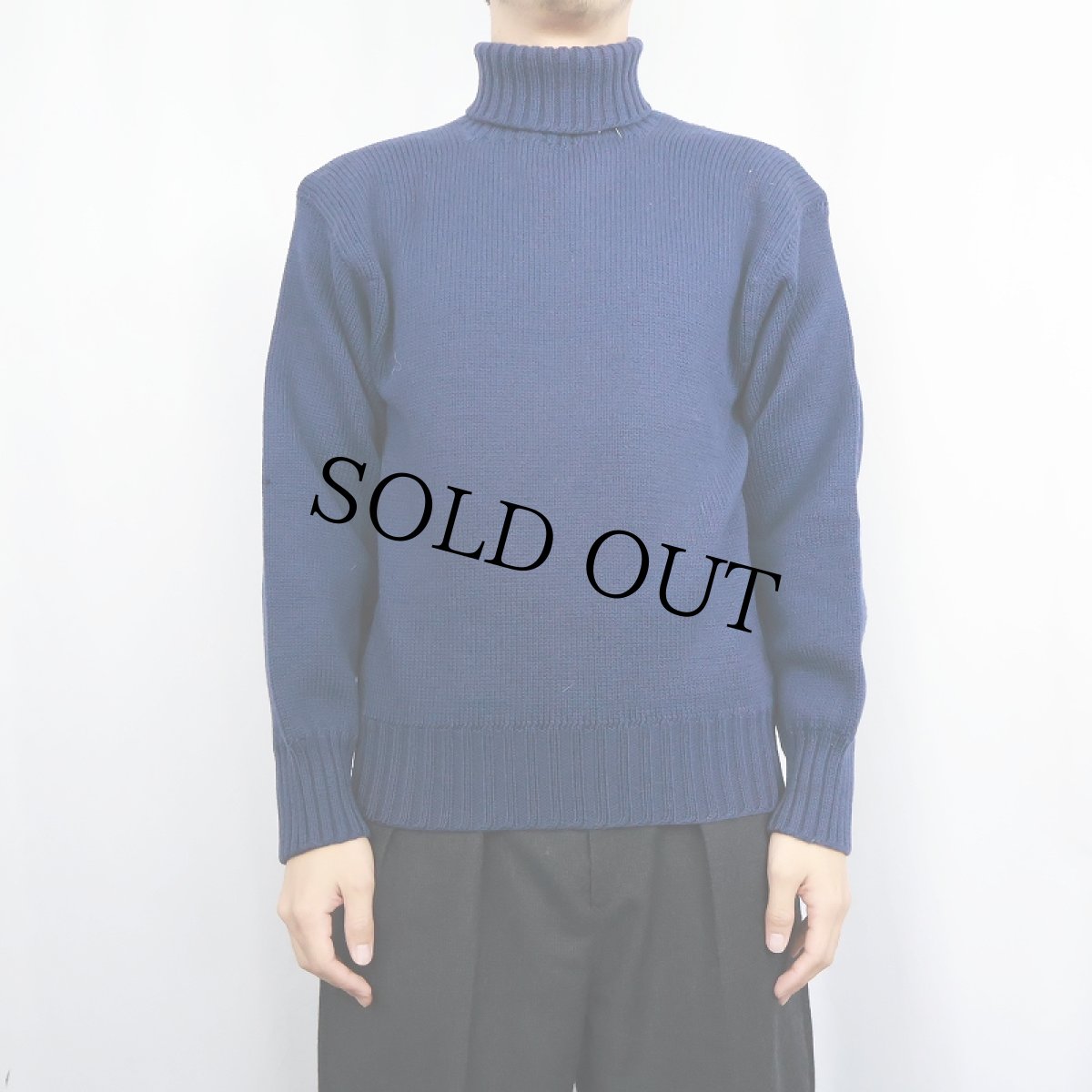 画像2: 50〜60's A. Peter Pushbotton Co. タートルネック ウールニットセーター M (2)