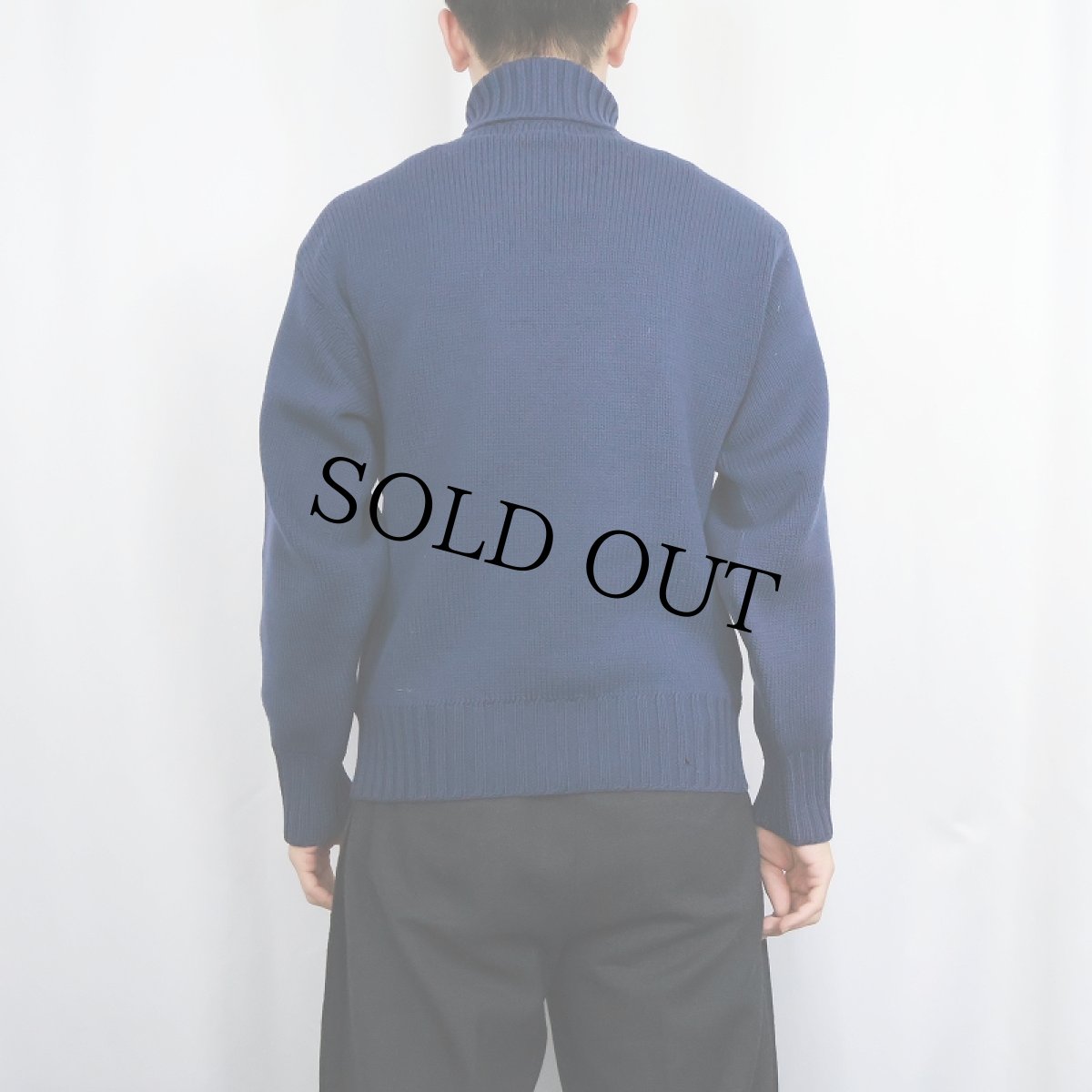 画像3: 50〜60's A. Peter Pushbotton Co. タートルネック ウールニットセーター M (3)