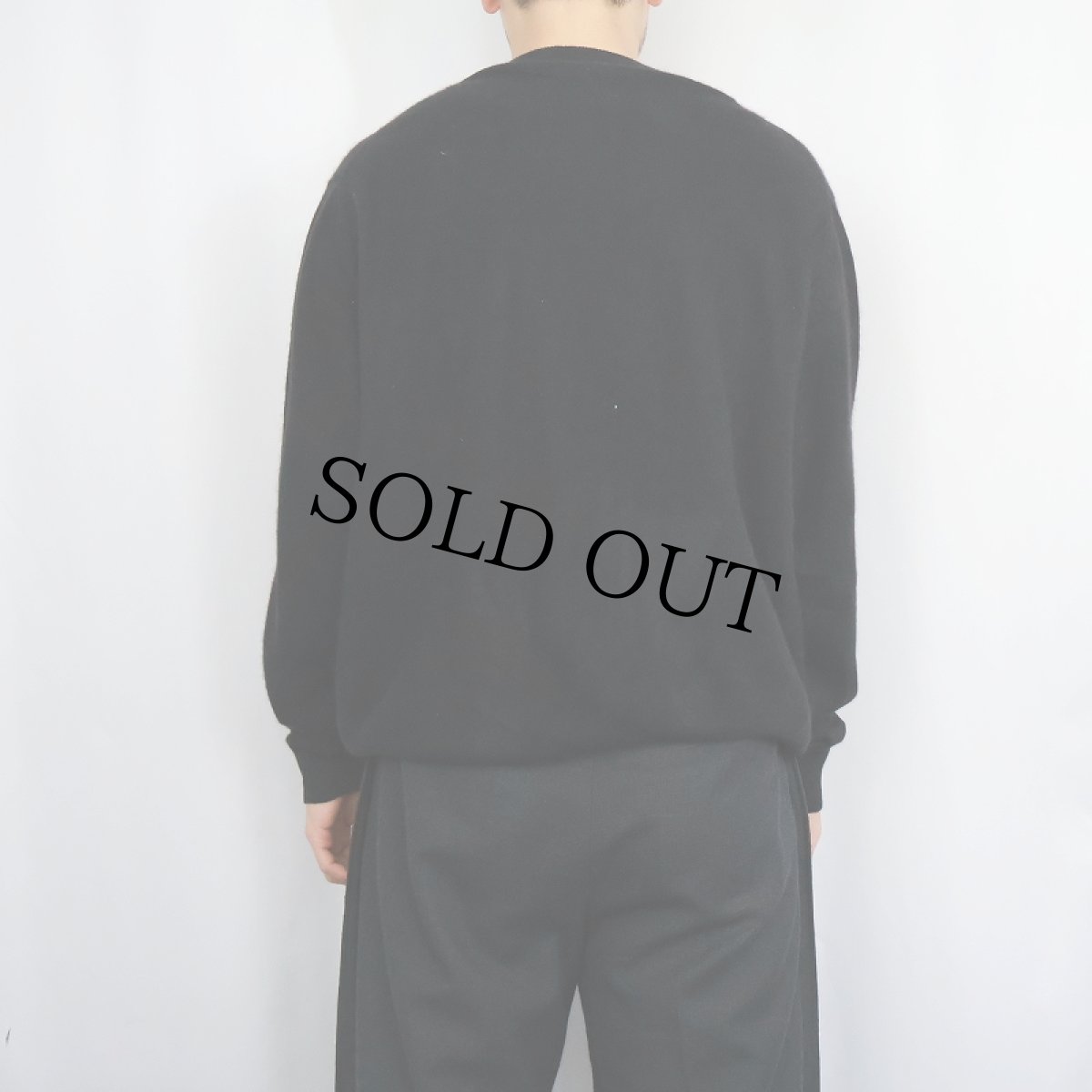 画像3: JOS.A.BANK Vネック カシミアニットセーター BLACK L (3)