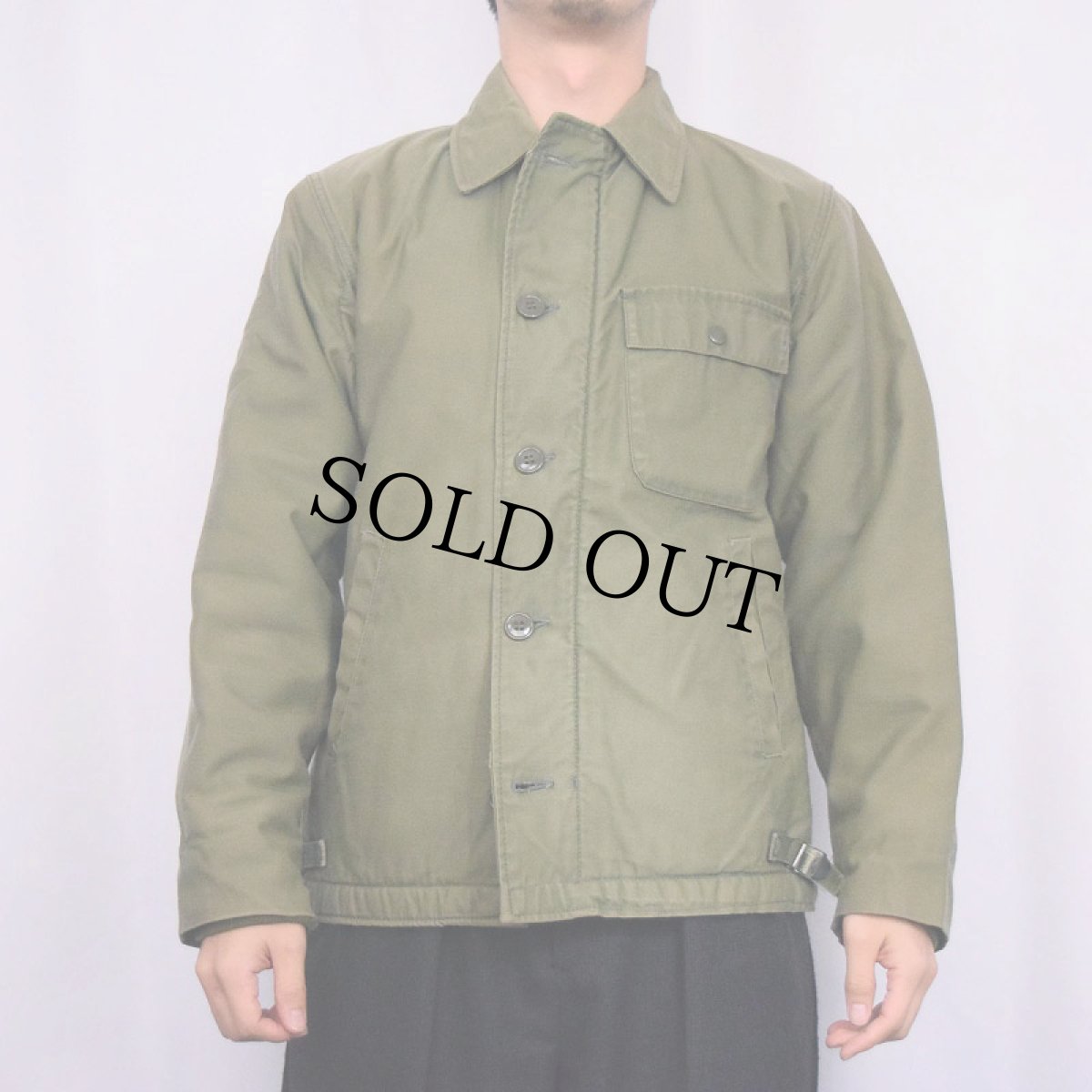 画像2: 70's U.S.NAVY A-2 デッキジャケット SMALL (2)