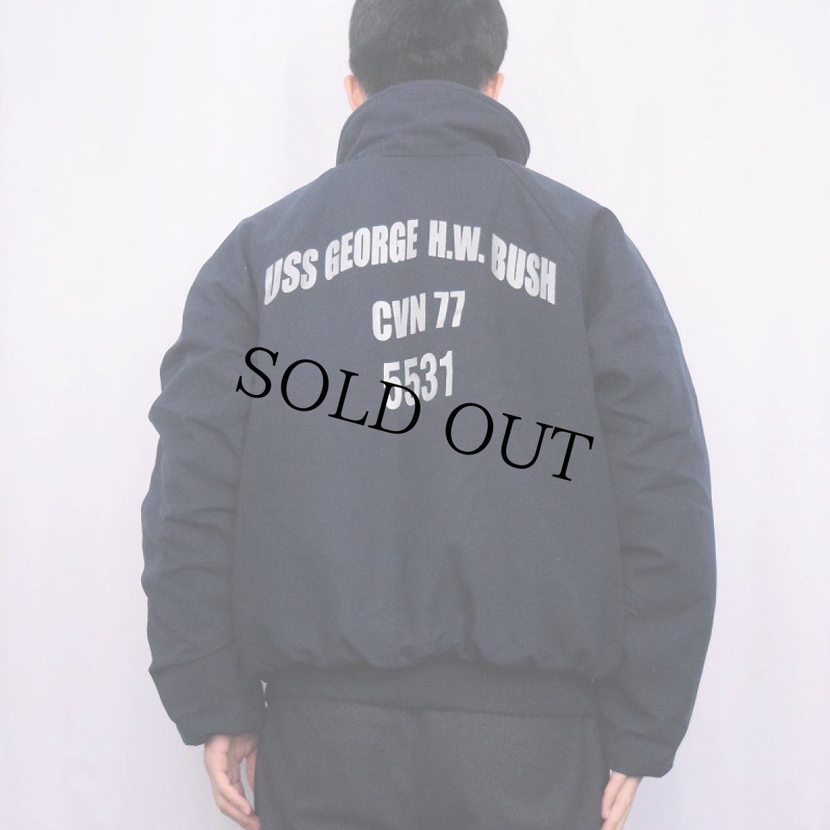 画像4: U.S.NAVY SHIPBOARD COLD WEATHER JACKET ステンシル入り LARGE (4)