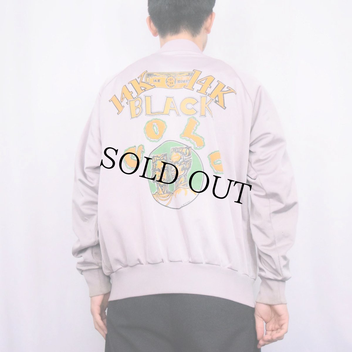 画像4: 80's "14K BLACK GOLD" プリント トラックジャケット (4)