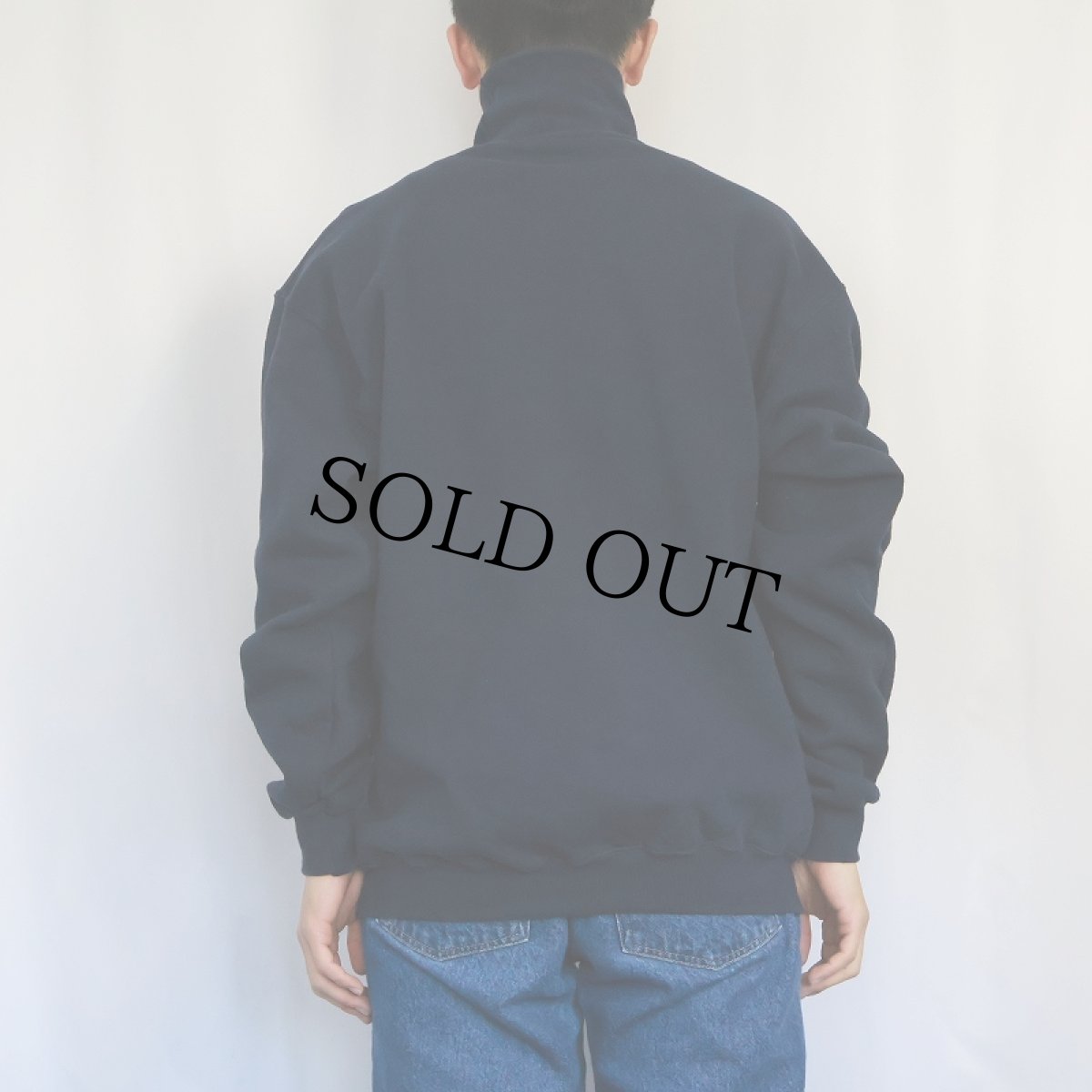 画像3: 90's PLUMA USA製 "HEAVY WEIGHT COTTON" 無地タートルネックスウェット NAVY L (3)