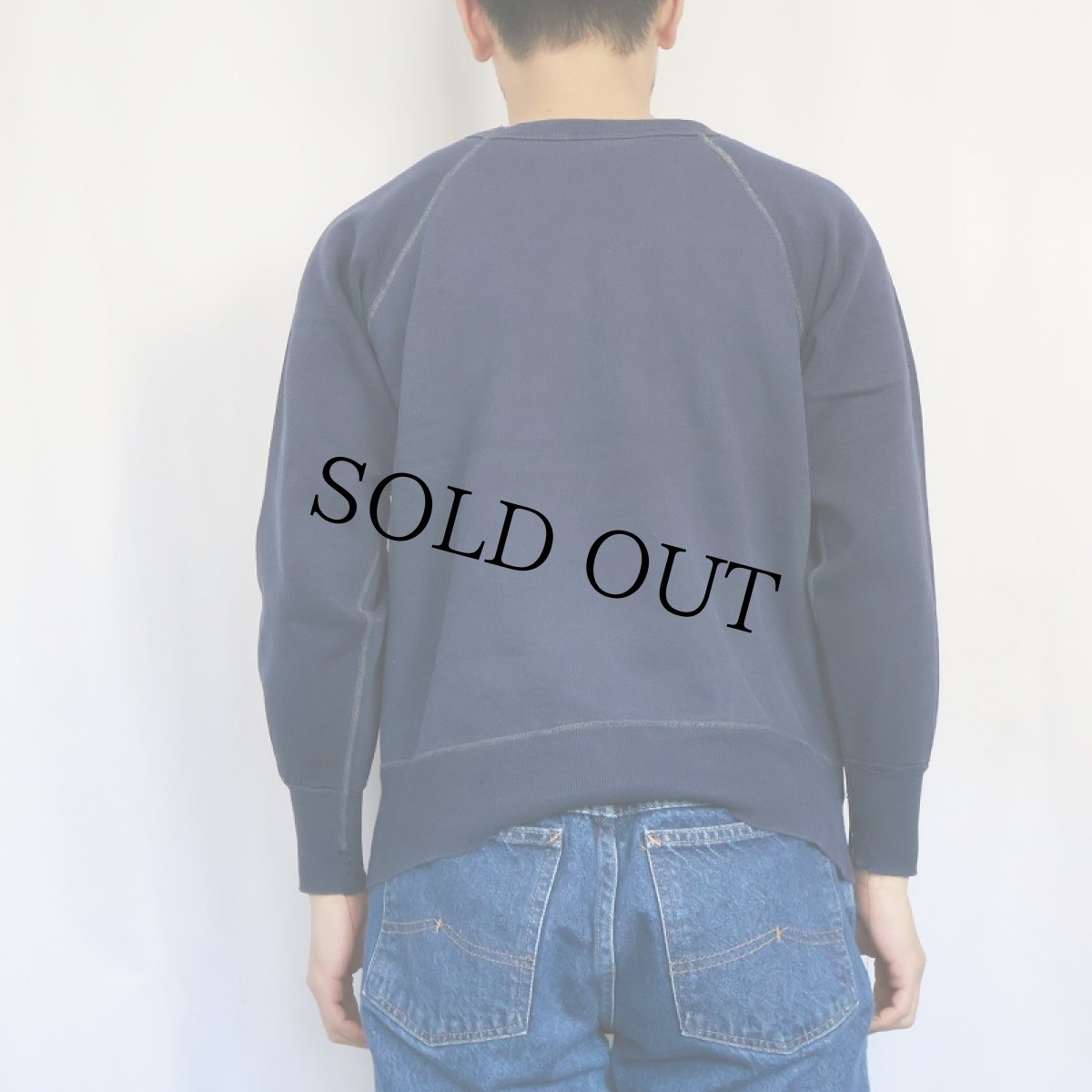 画像3: 【SALE】 60's FRUIT OF THE LOOM 無地スウェット NAVY MEDIUM (3)