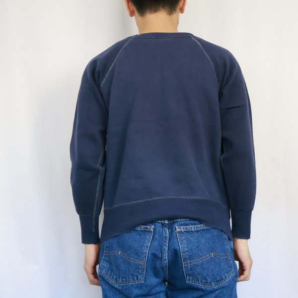 鬼フェード FRUIT OF THE LOOM フーディー 茄子紺 短丈 60s 60年代 フルーツオブザルーム 茄子紺 フェード | ビンテージ古着屋