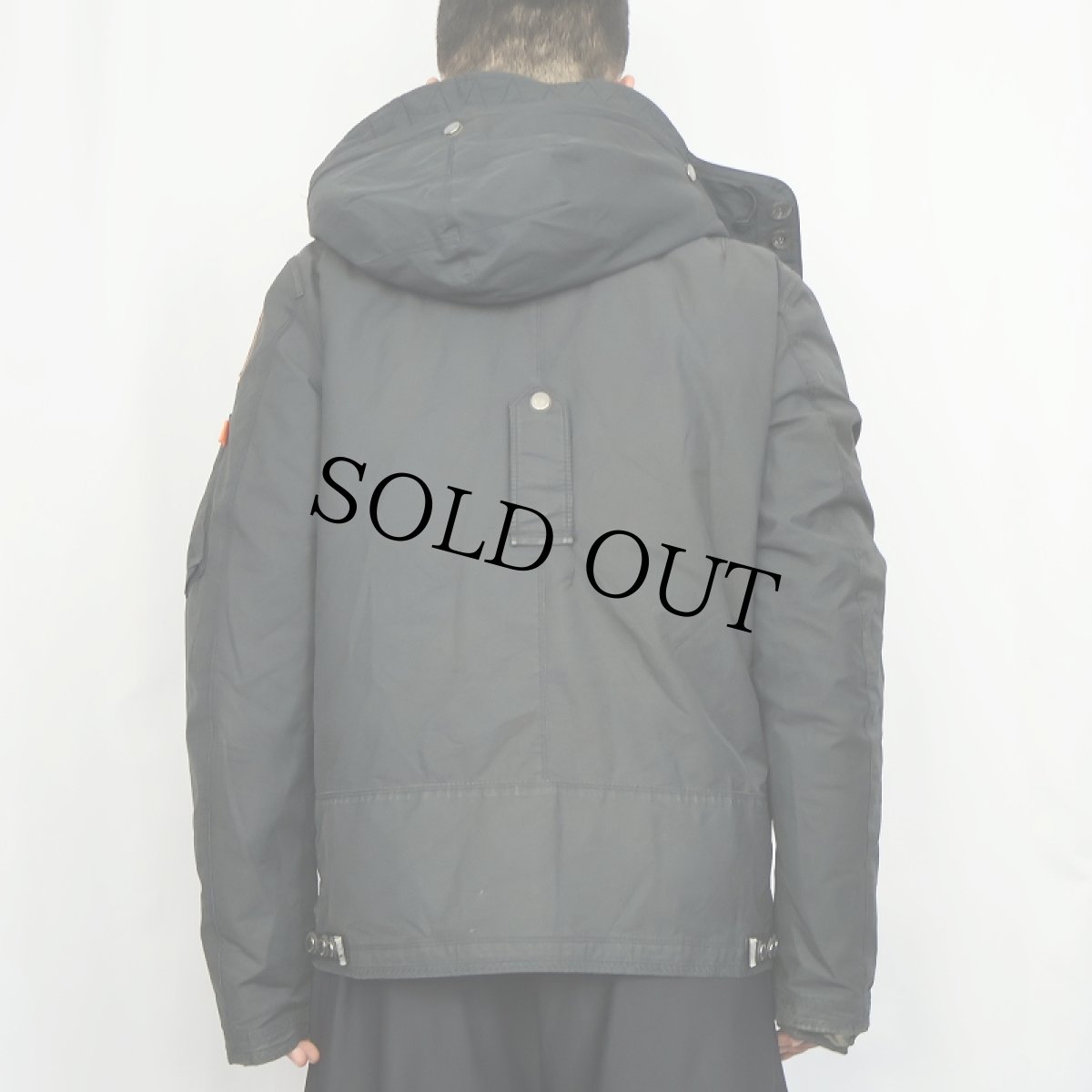 画像3: PARAJUMPERS "USAF 210 RESCUE SQUADRON" フライトジャケット BLACK LARGE (3)