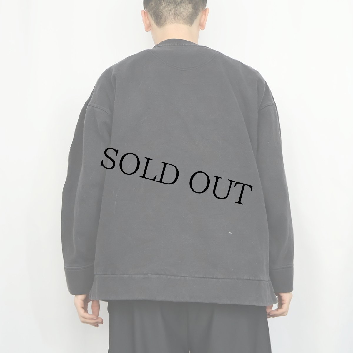 画像3: Marlboro アームポケット付き 無地スウェット BLACK L (3)