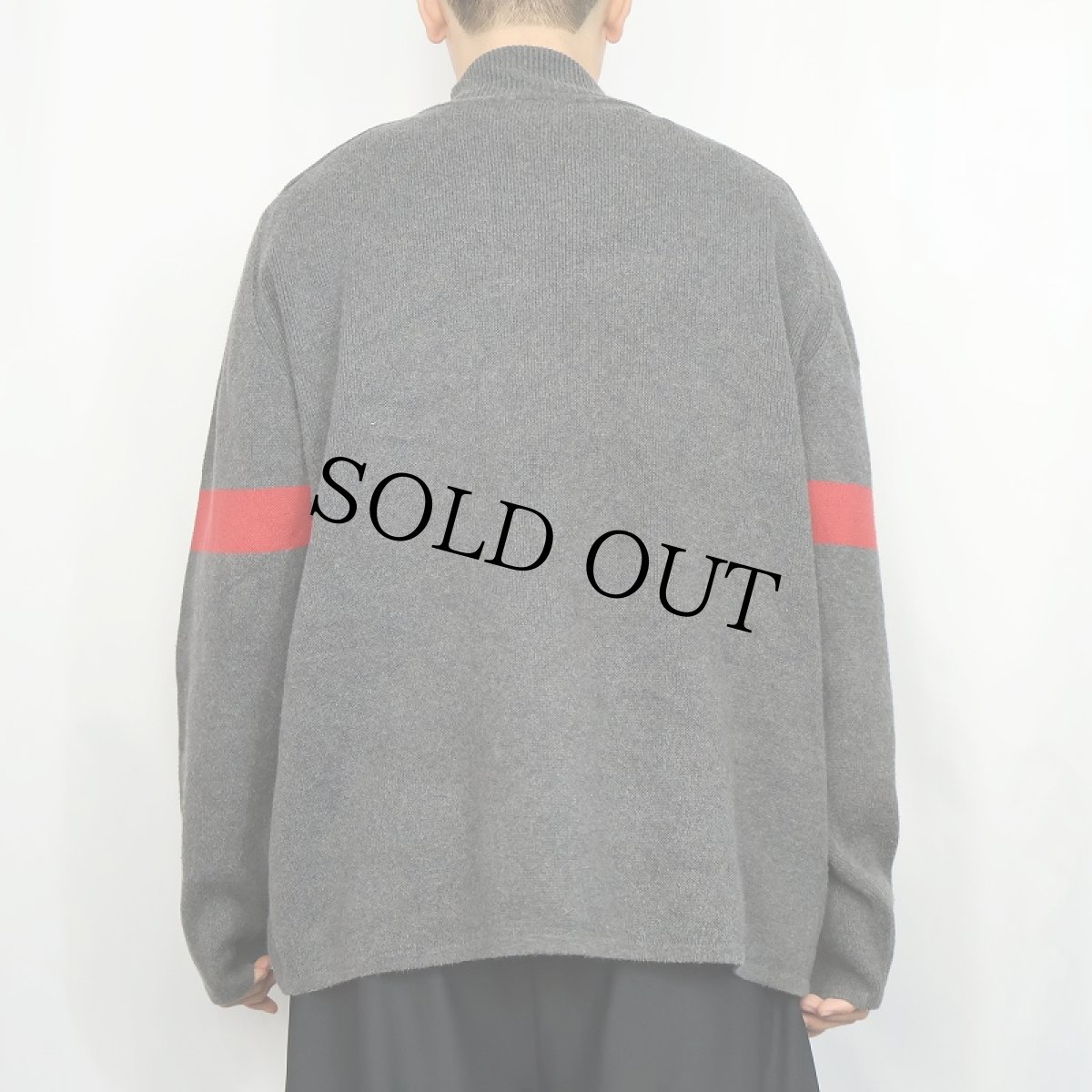 画像3: GAP ラインデザイン モックネック コットンニットセーター XL (3)