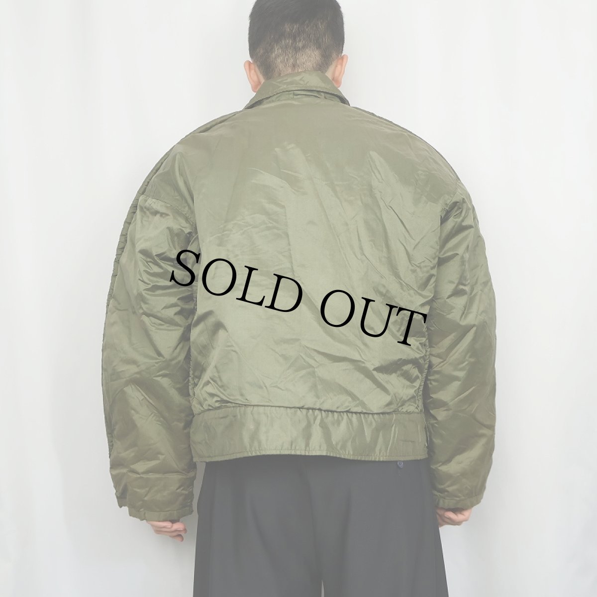 画像3: 60's U.S.NAVY A-1 Extreme Cold Weather Impermeable ライナー付き ステンシル入り デッキジャケット LARGE (3)