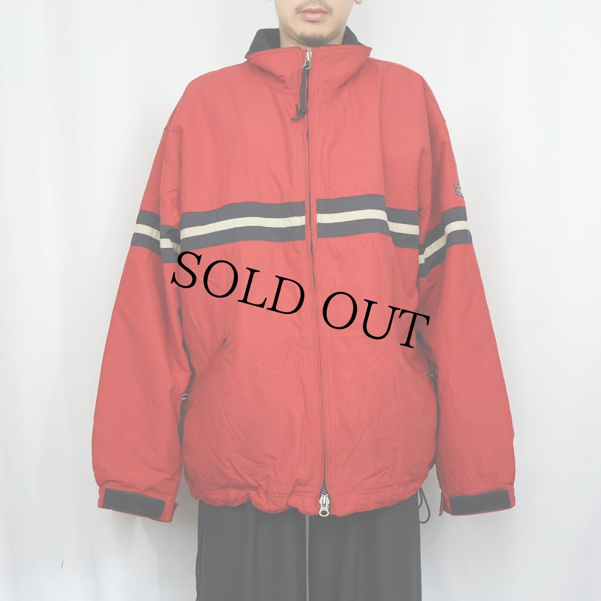 画像2: Abercrombie&Fitch 裏ボア ナイロンジップジャケット XL (2)