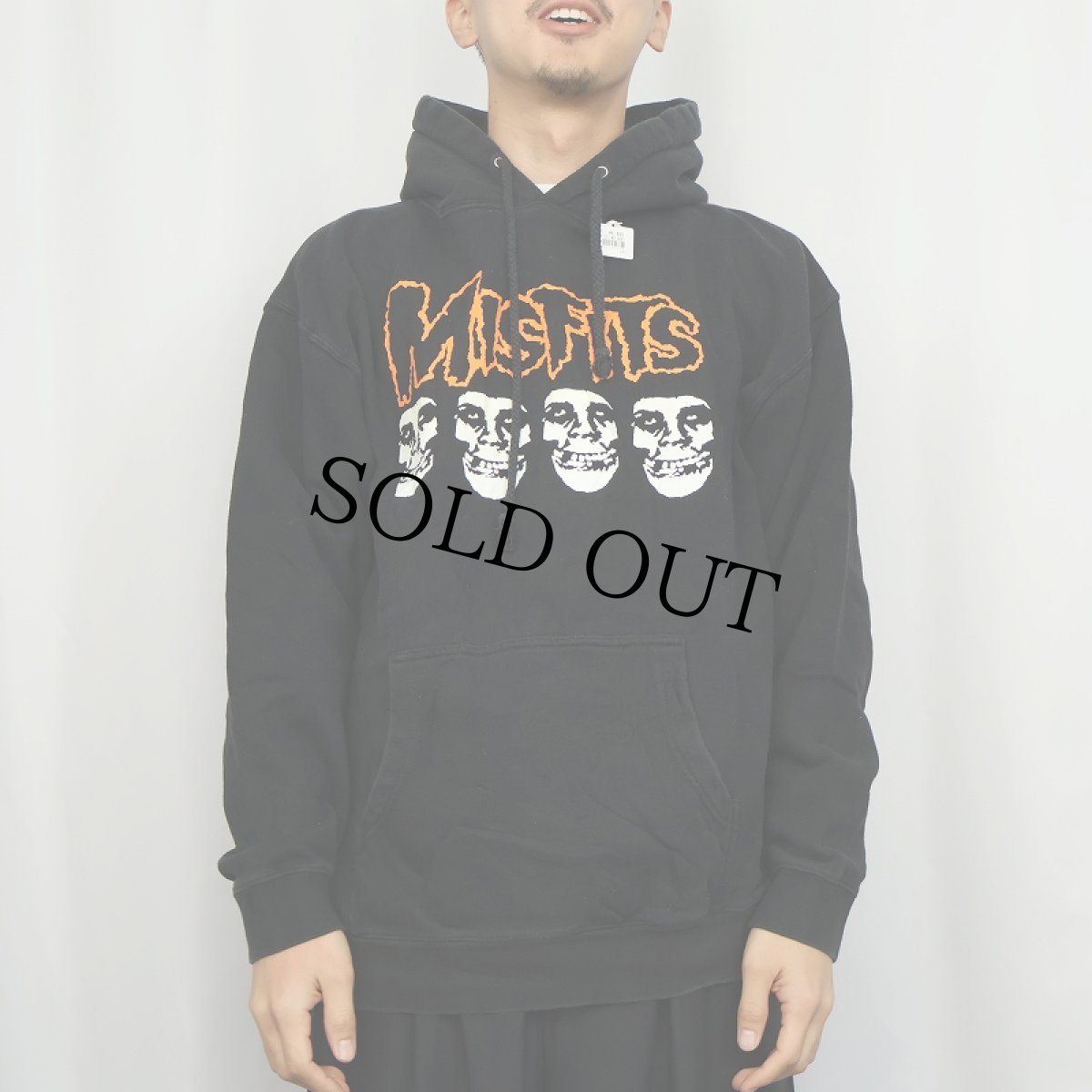 画像3: OBEY MISFITS FIEND CLUB "THE MISFITS" ハードコアパンクバンド プリントスウェットフーディー BLACK L (3)