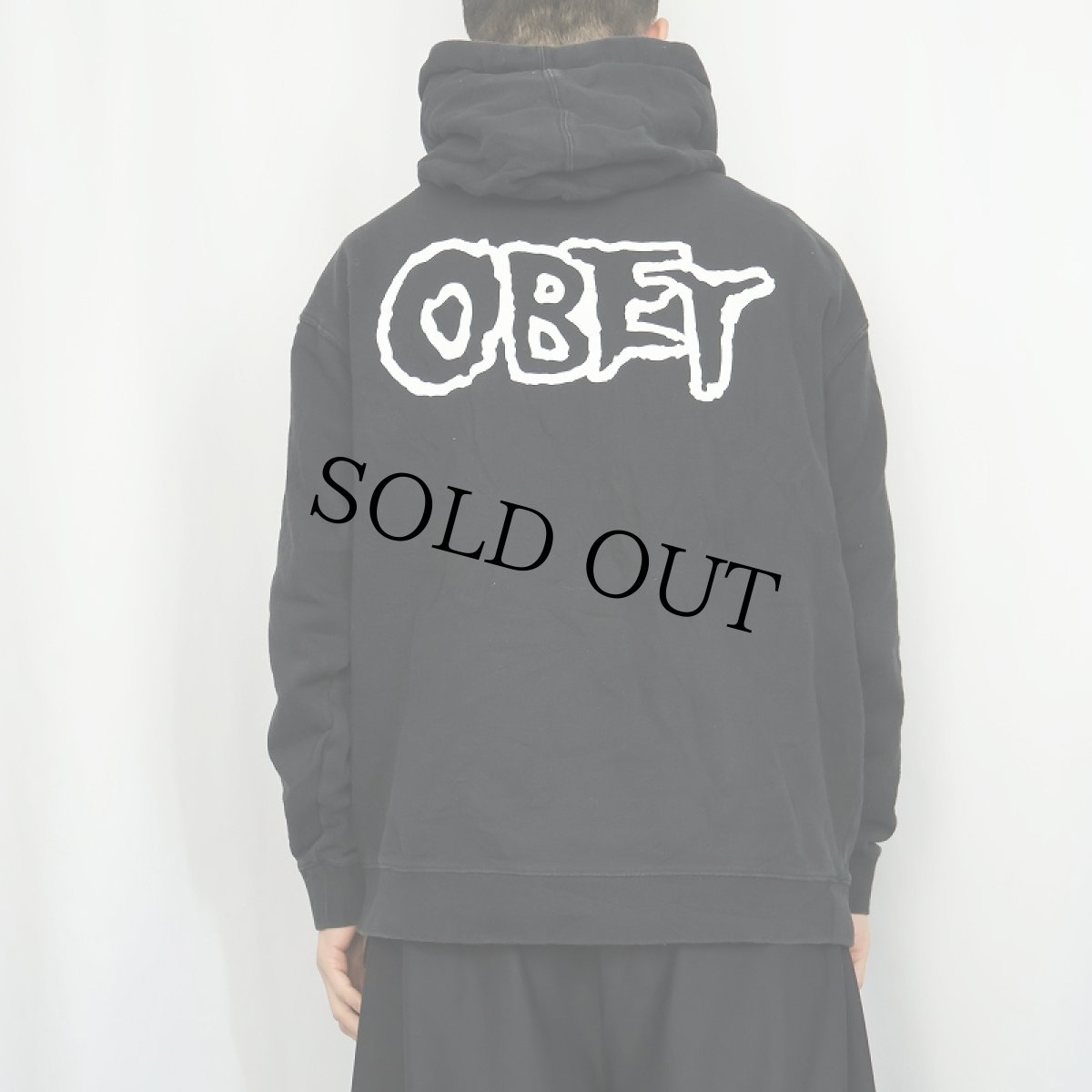 画像4: OBEY MISFITS FIEND CLUB "THE MISFITS" ハードコアパンクバンド プリントスウェットフーディー BLACK L (4)