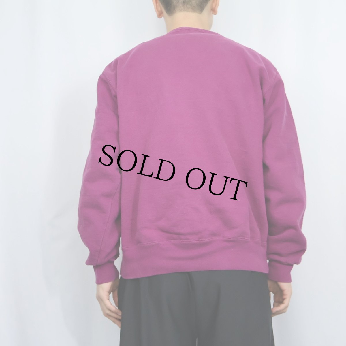 画像3: 80〜90's Champion 青刺繍タグ 後期 前Vスウェット XL (3)