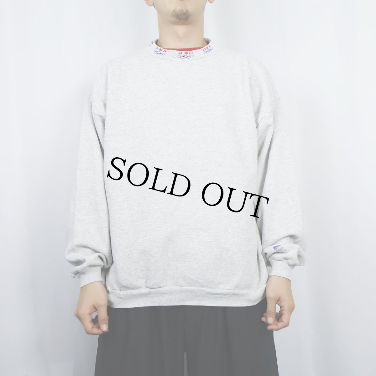 画像2: 90's Hanes Signature Collection USA製 "Olympics Lillehammer '94" モックネックスウェット XL (2)