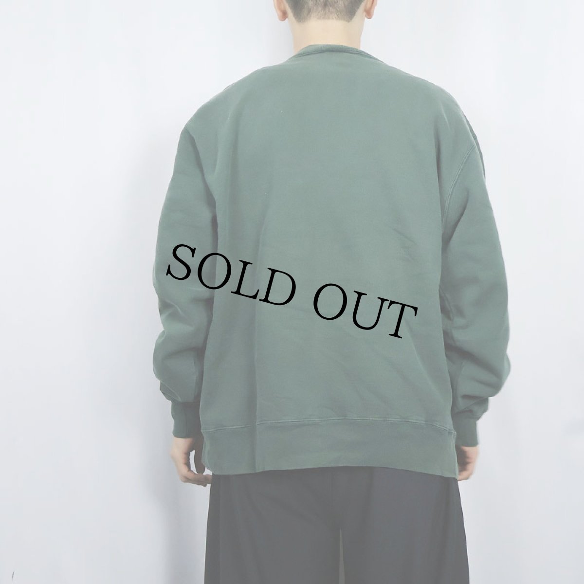 画像3: 80〜90's Champion 青刺繍タグ 後期 前Vスウェット L (3)