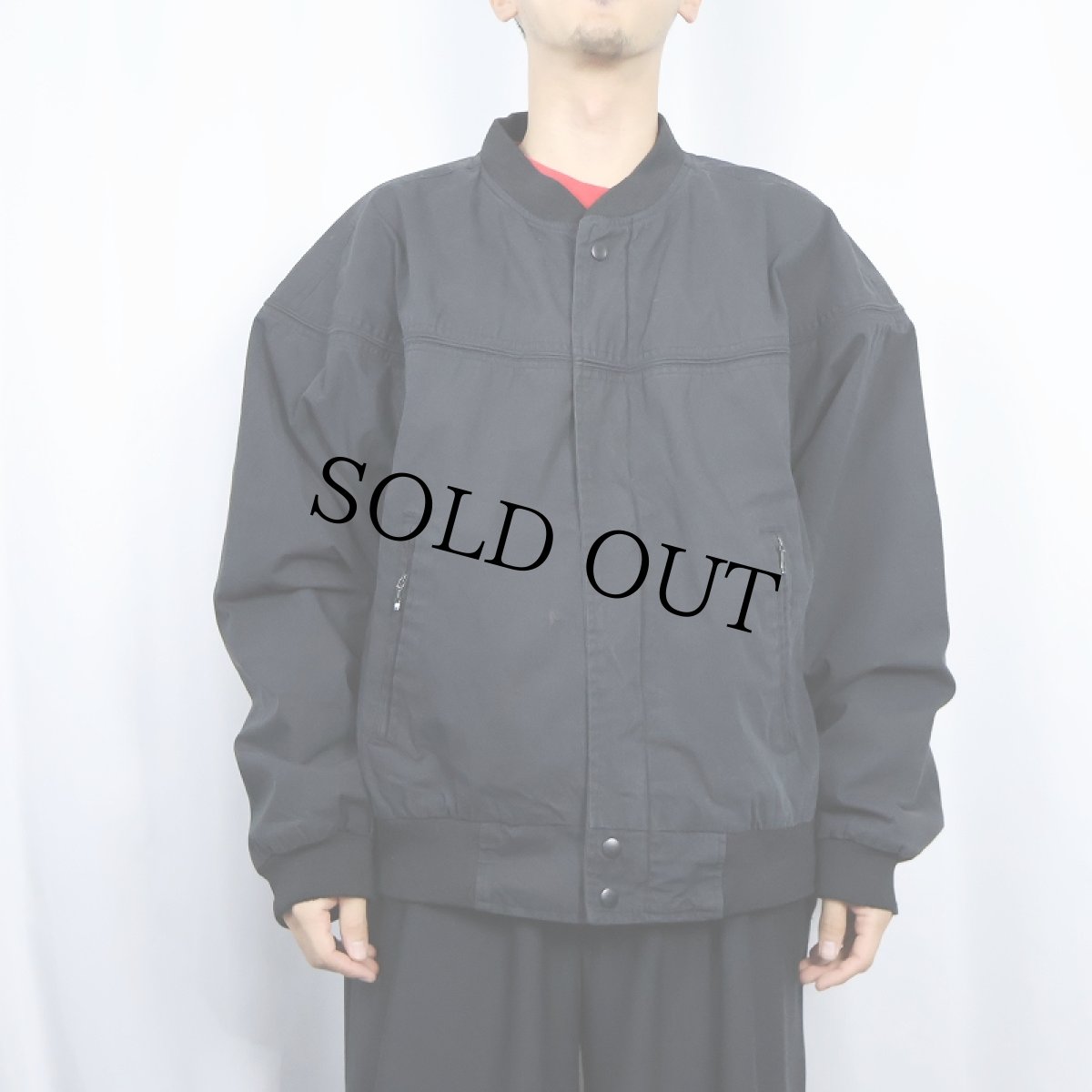 画像2: 90's〜 KNIGHTS BRIDGE ダービージャケット BLACK LARGE (2)