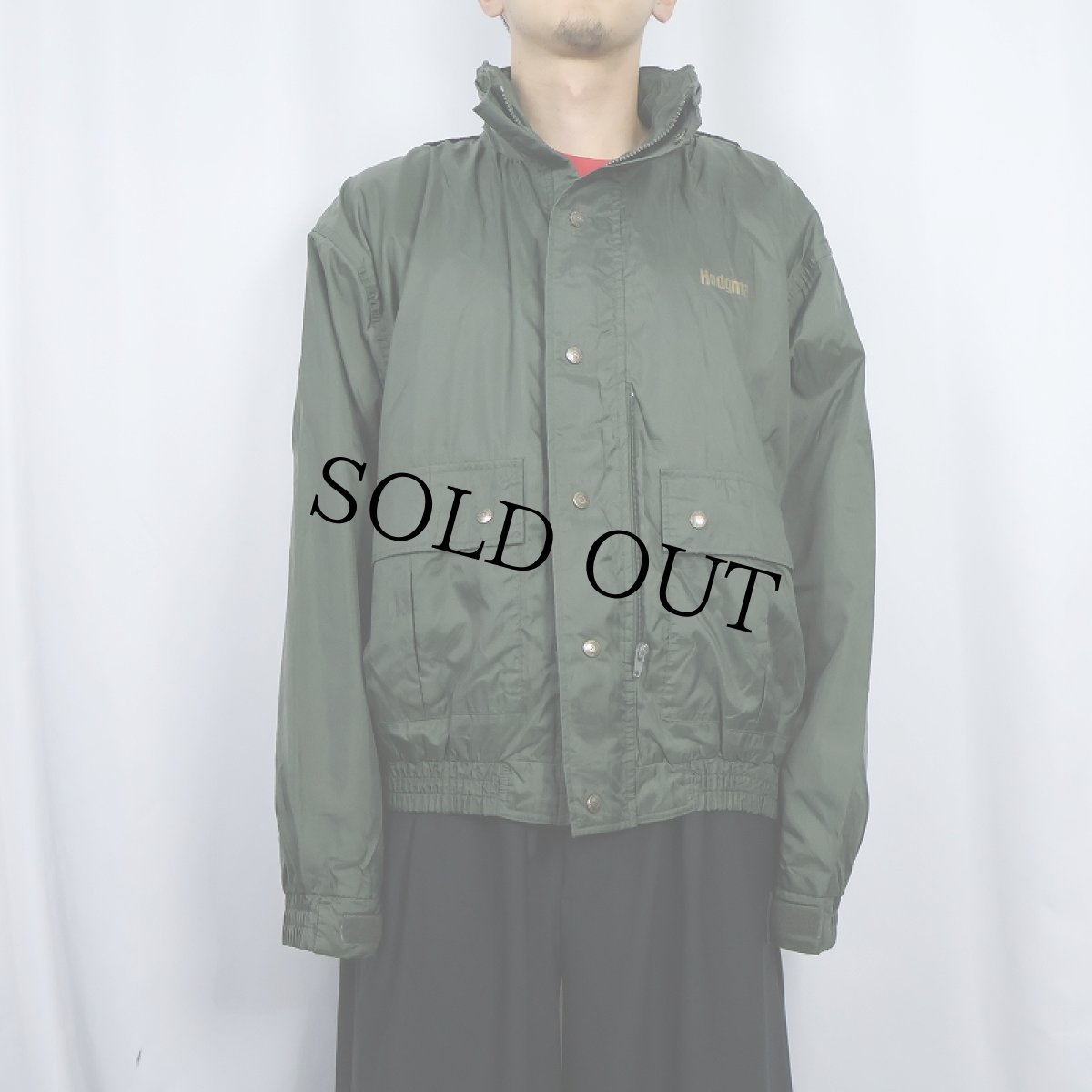 画像2: 90's Lakestream by HODGMAN ナイロンフィッシングジャケット OLIVE L (2)