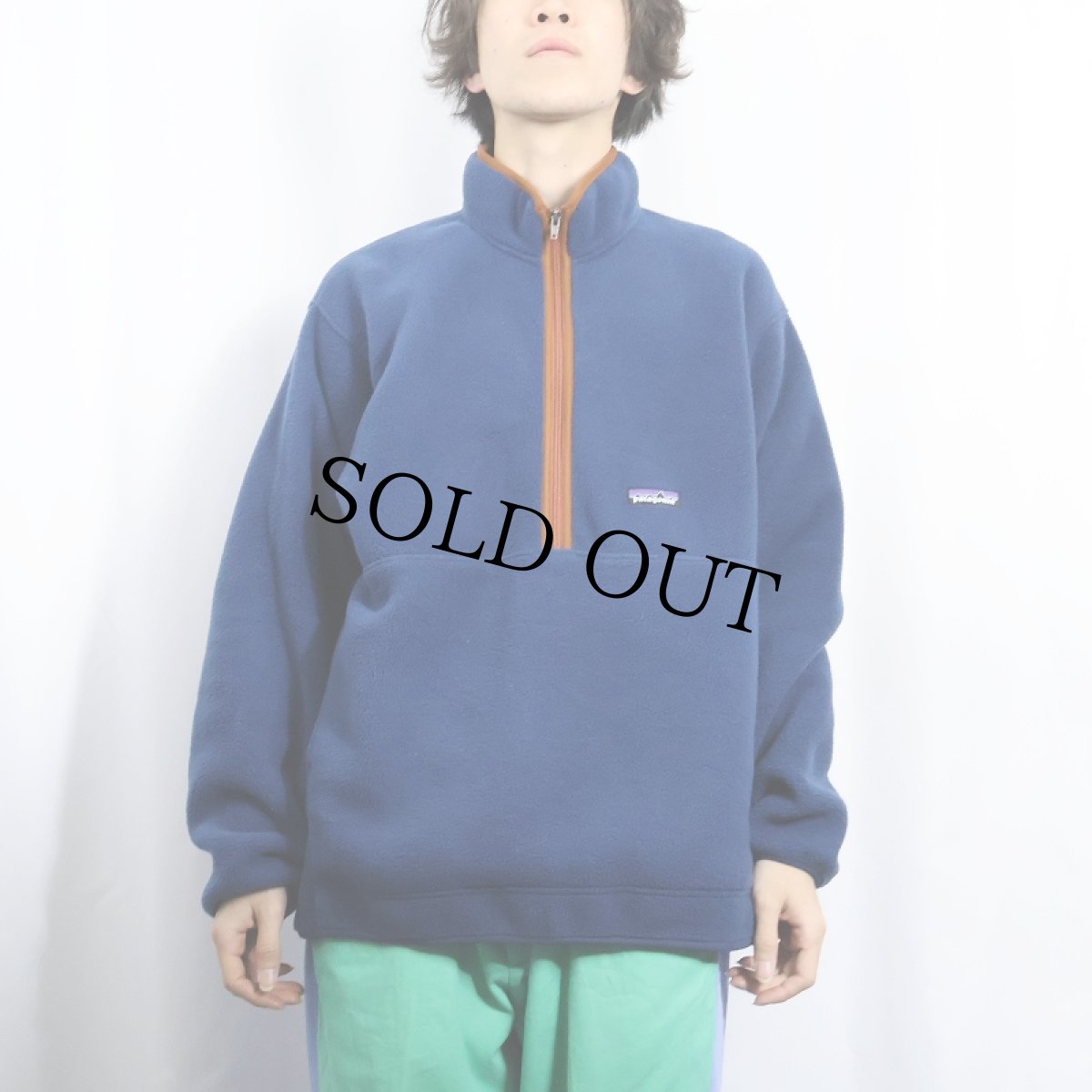 画像2: 2000's Patagonia シンチラフリースプルオーバージャケット L (2)