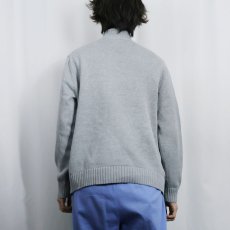 画像3: 90's L.L.Bean コットンニットジップジャケット M (3)