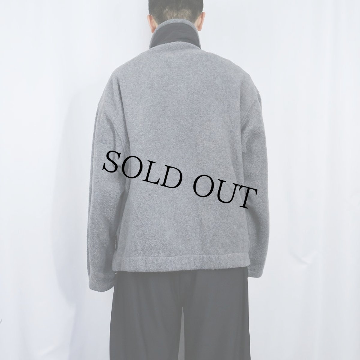 画像3: 90's Eddie Bauer EBTEK "POLARTEC" ロゴ刺繍 フリースジップジャケット M (3)