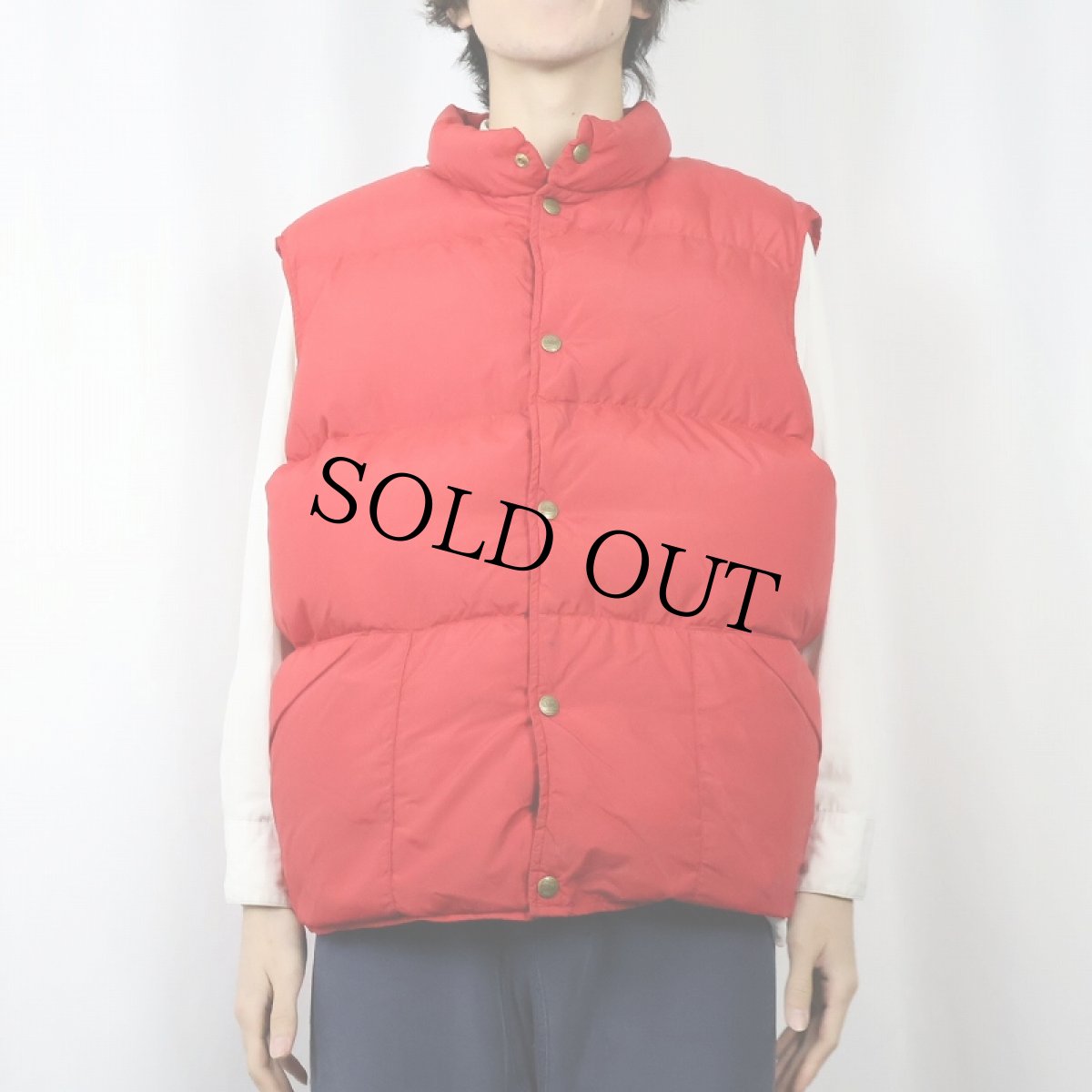 画像2: 80's L.L.Bean USA製 ナイロンダウンベスト XL (2)