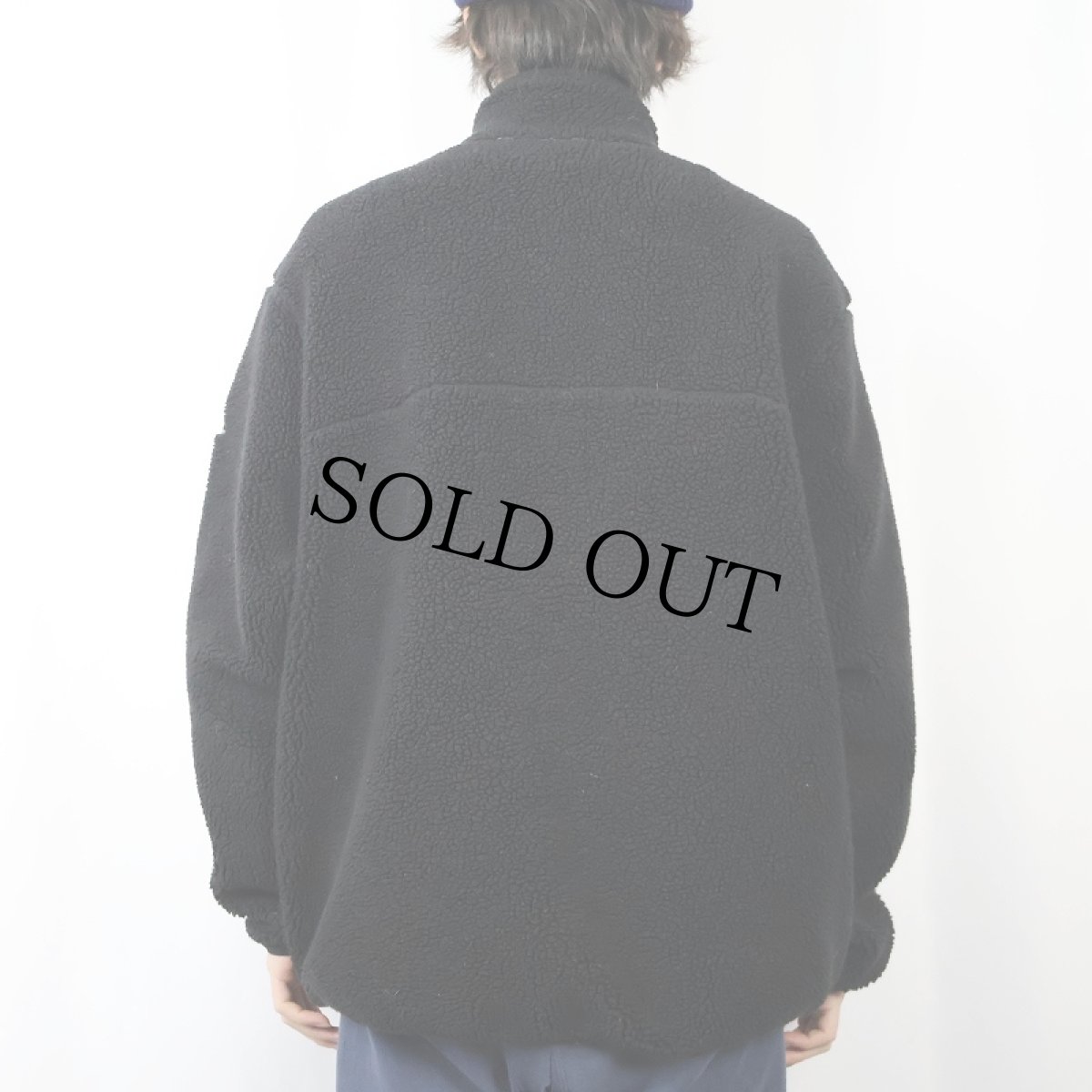 画像3: NIKE ACG ロゴ刺繍 ボアジャケット BLACK L (3)