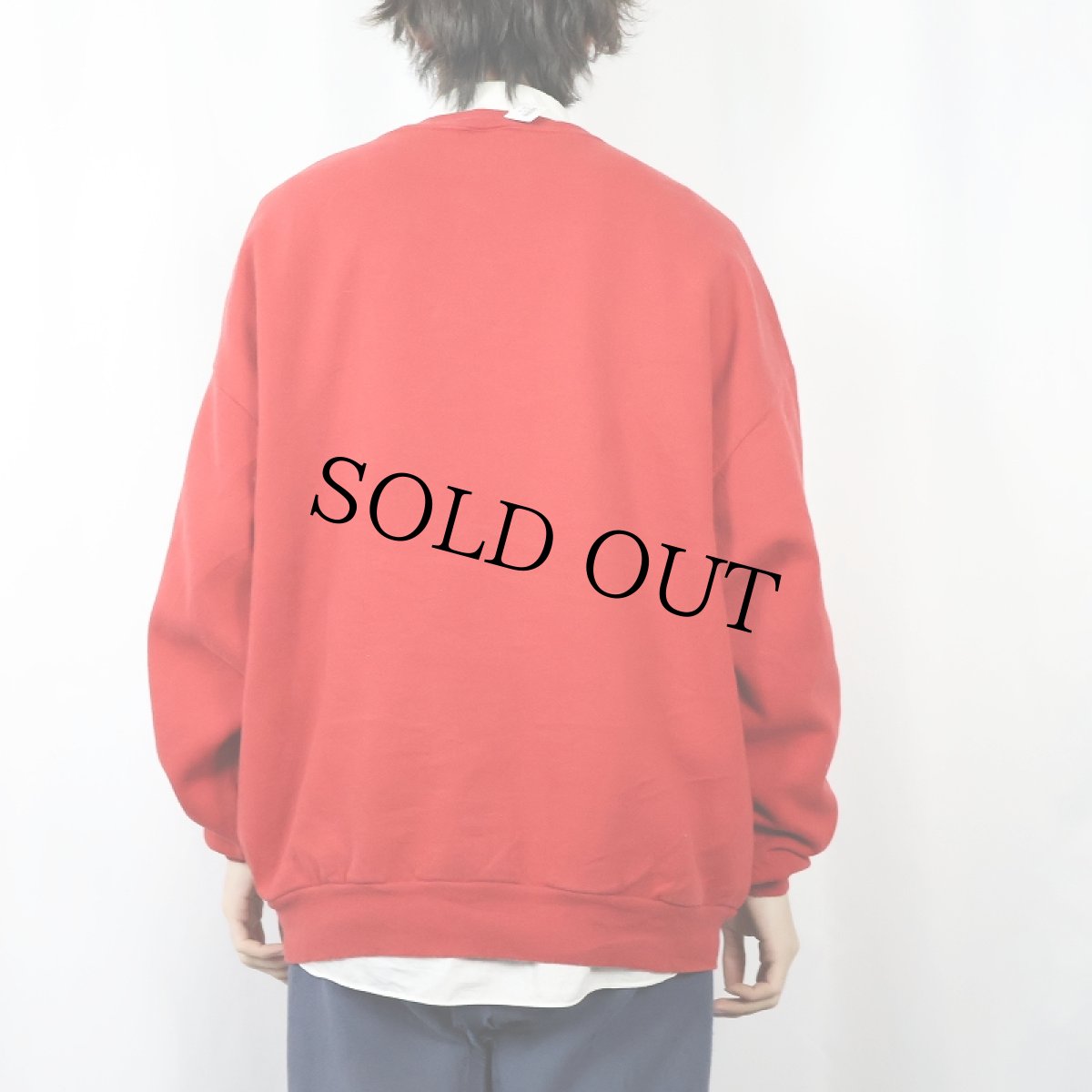 画像3: 90's USA製 "TACOOSH SWAMP HUNTER" フロッキープリントスウェット 2X (3)