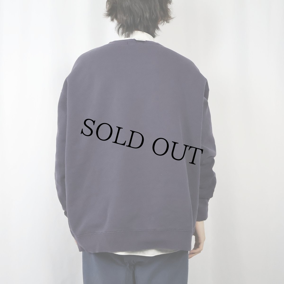 画像3: LANDS' END 無地スウェット NAVY XXL (3)