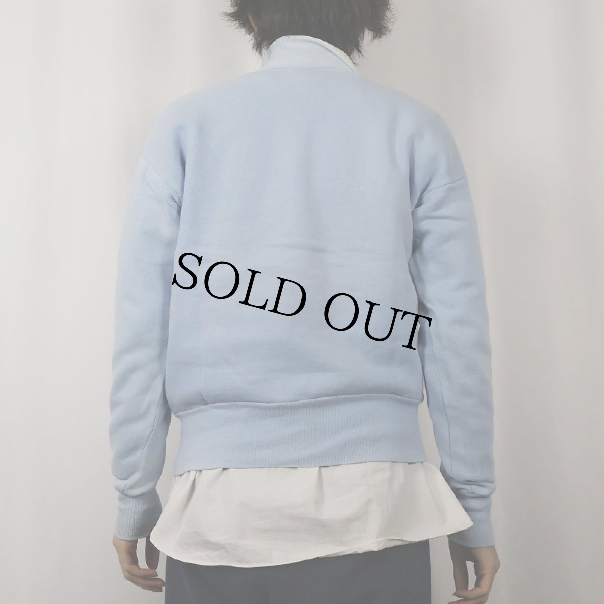 画像3: 【SALE】 60's Healthknit ハーフジップ 無地スウェット M (3)