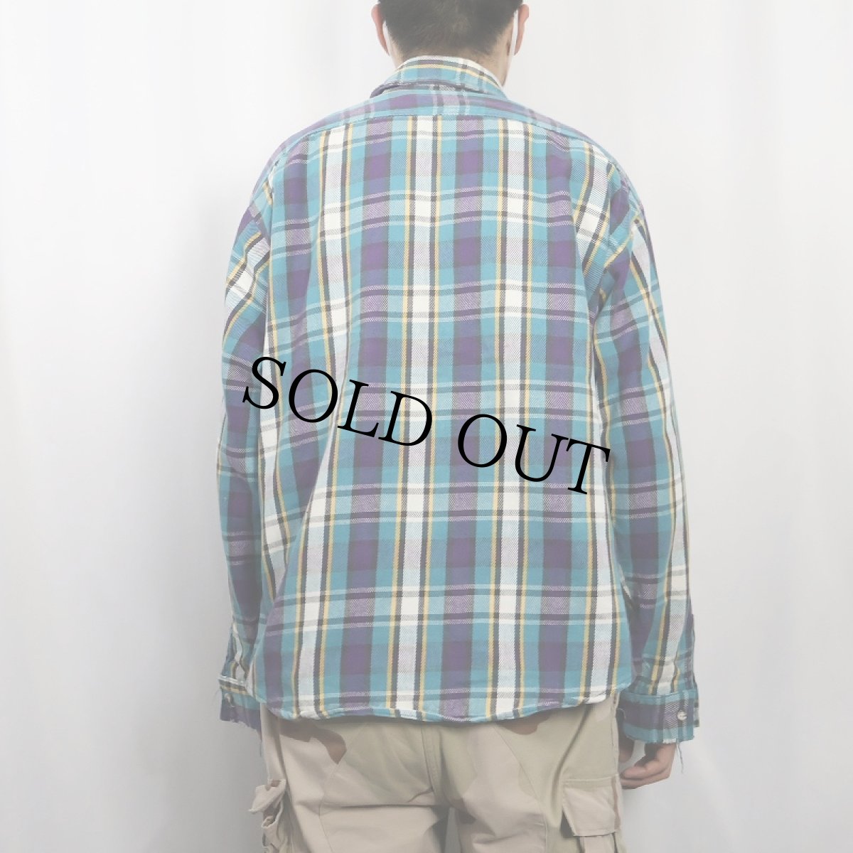 画像3: 90's FIVE BROTHERS チェック柄 ヘビーネルシャツ XL (3)