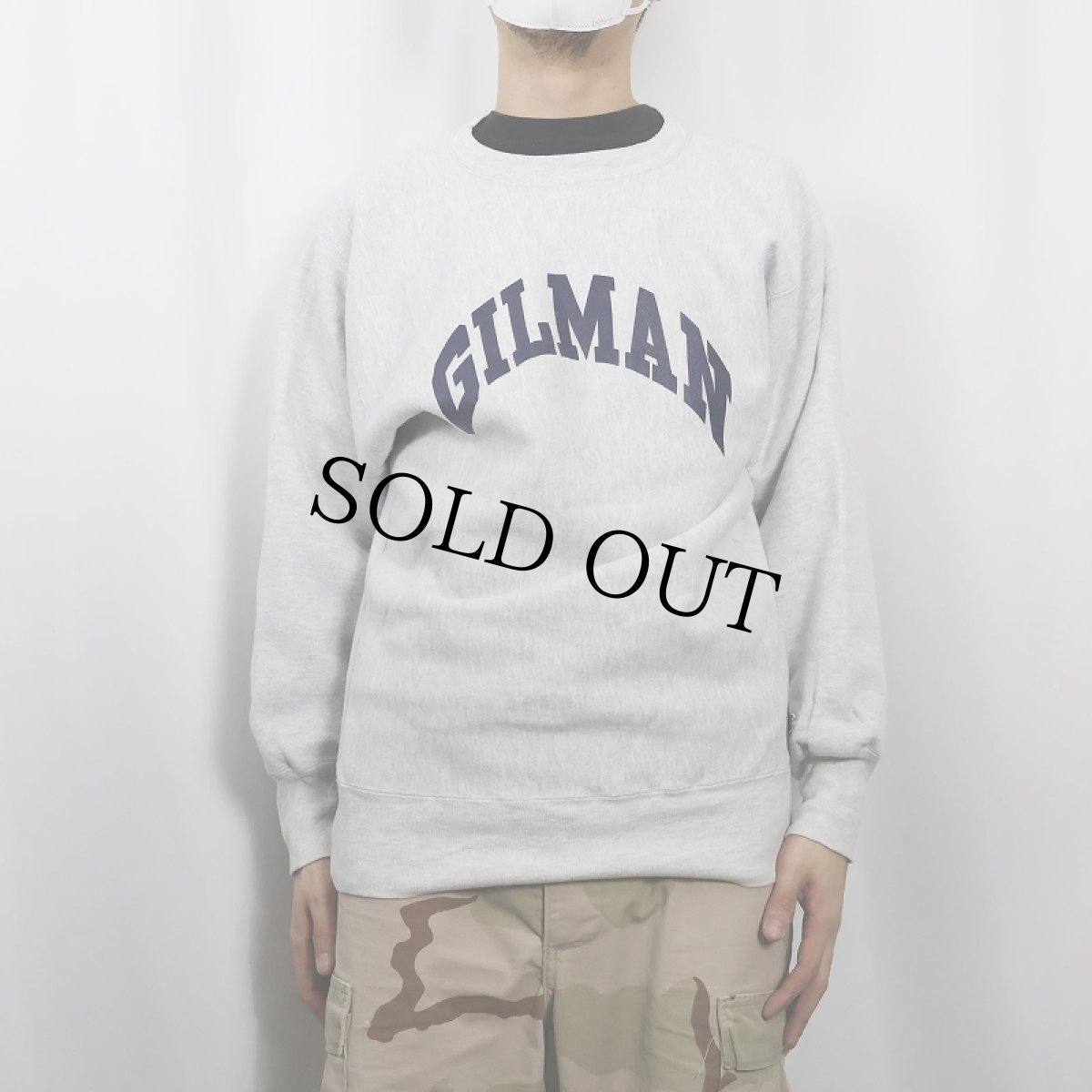 画像2: 90's Champion REVERSE WEAVE USA製 "GLIMAN" プリントスウェット XL (2)