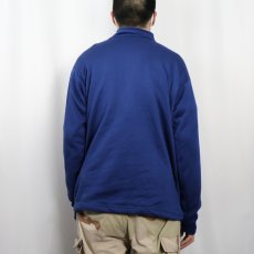 画像3: 80's Patagonia "capilene" USA製 ロゴ刺繍 裏フリース ハーフジッププルオーバージャケット XL (3)