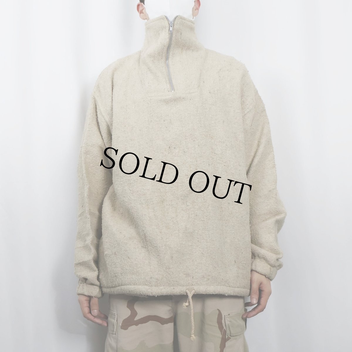 画像3: 90's EARTH RAGZ ハーフジップ プルオーバージャケット L (3)